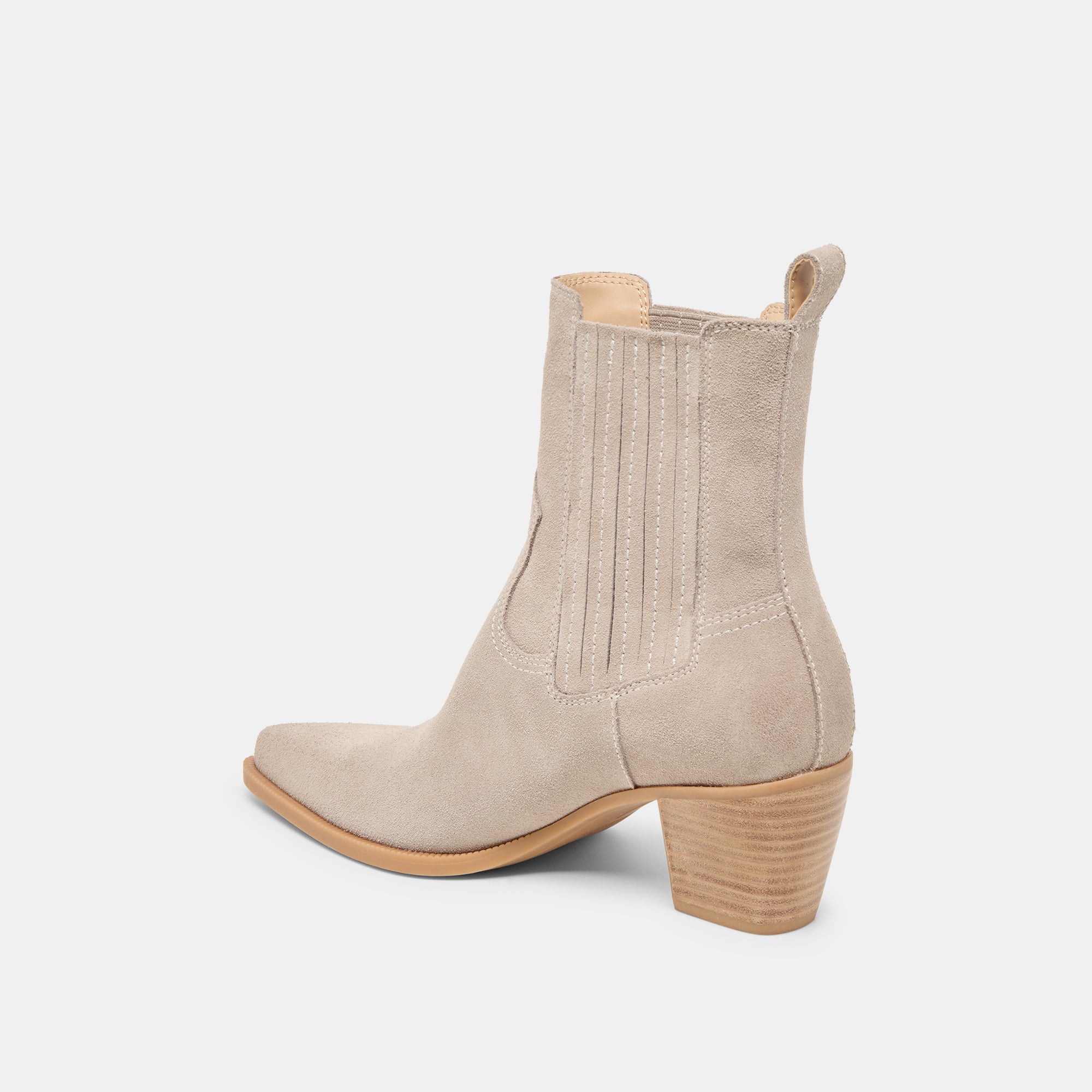 SLIM BOOTIES TAUPE SUEDE - Image 5