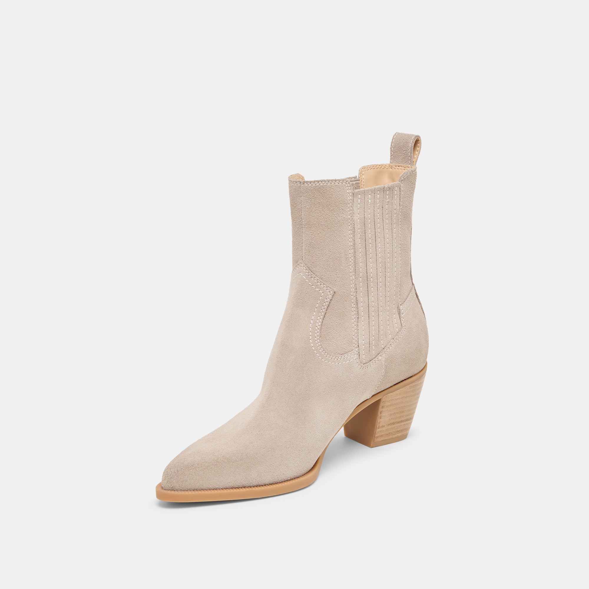 SLIM BOOTIES TAUPE SUEDE - Image 4
