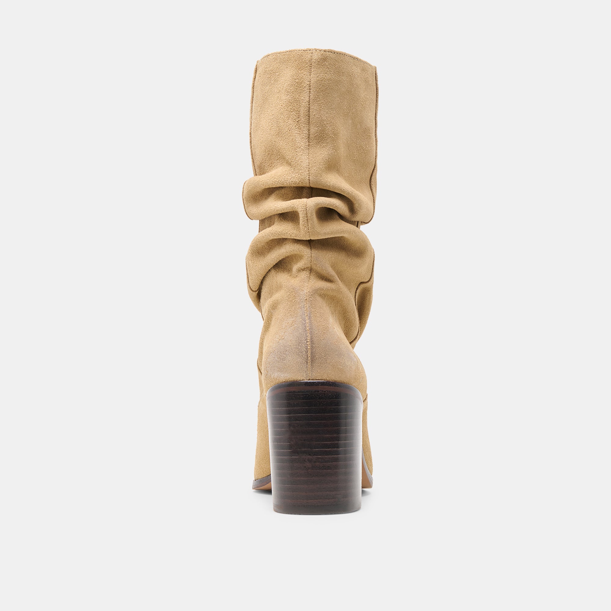 TALINA WIDE CALF BOOTS DK TAUPE SUEDE - Image 9