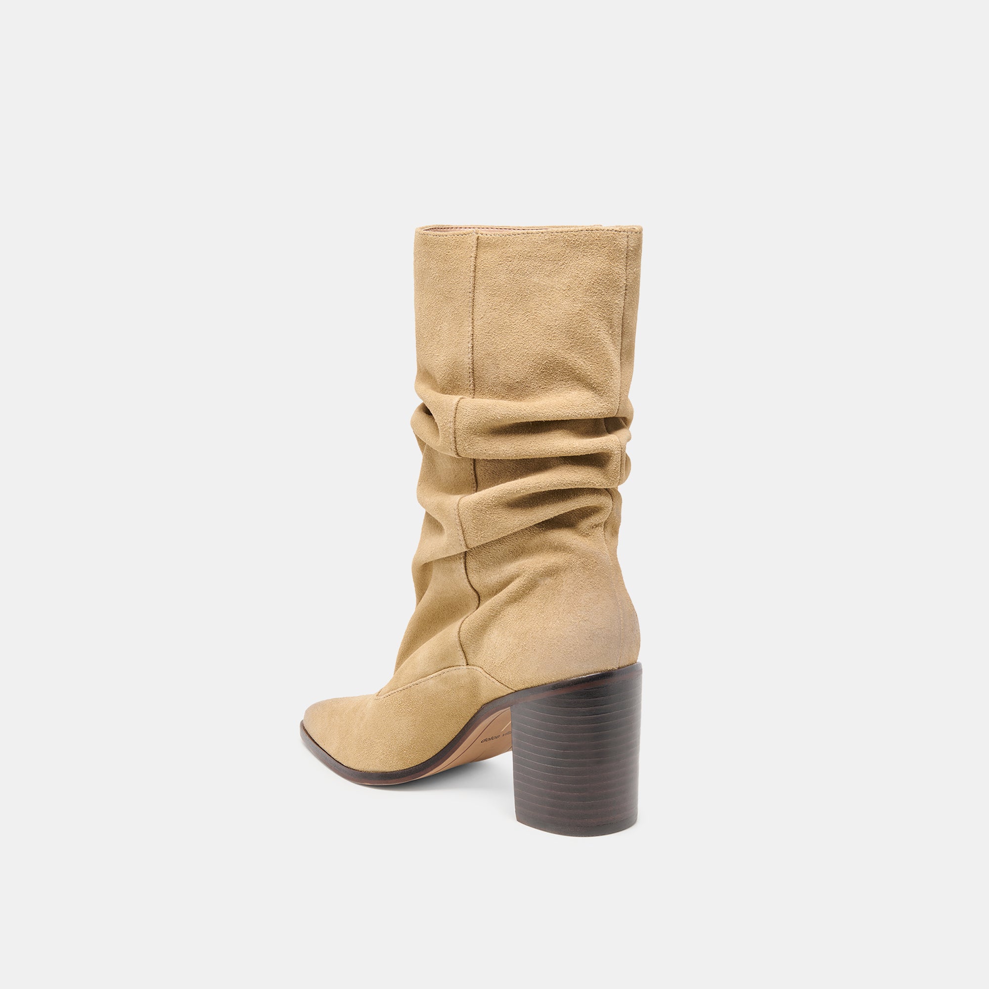 TALINA WIDE CALF BOOTS DK TAUPE SUEDE - Image 7