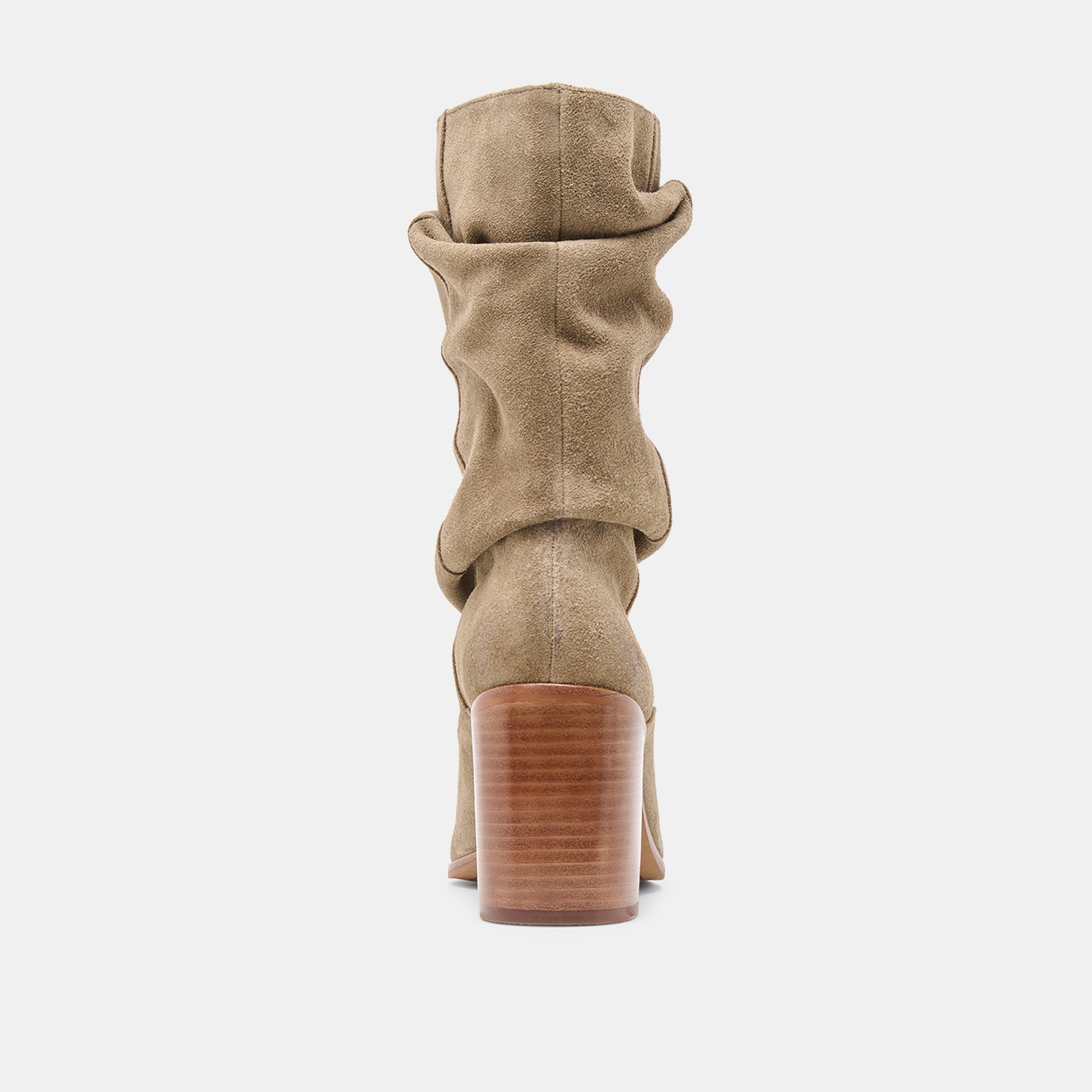 TALINA WIDE CALF BOOTS OLIVE SUEDE - Image 7