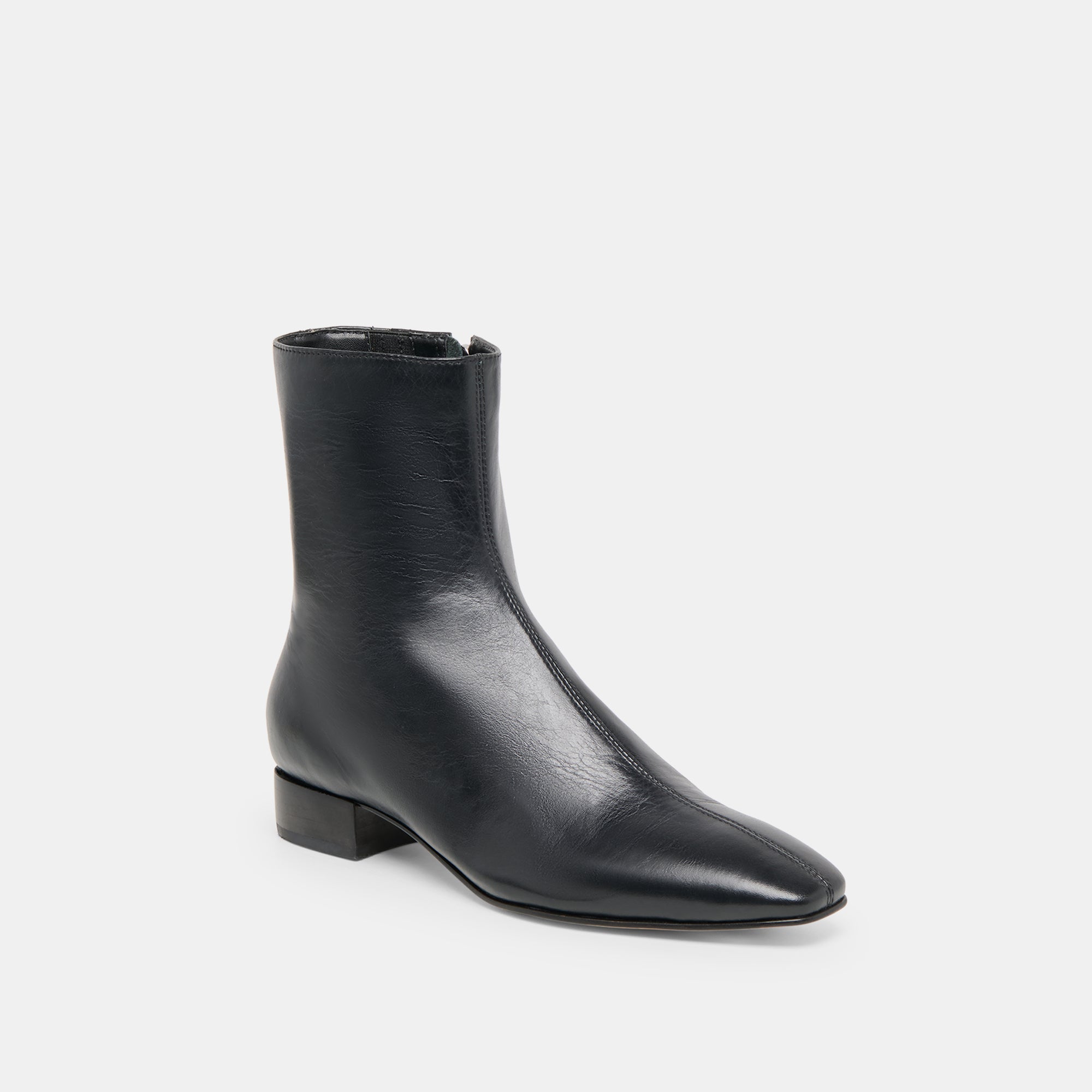 TARINE BOOTIES BLACK LEATHER - Image 3