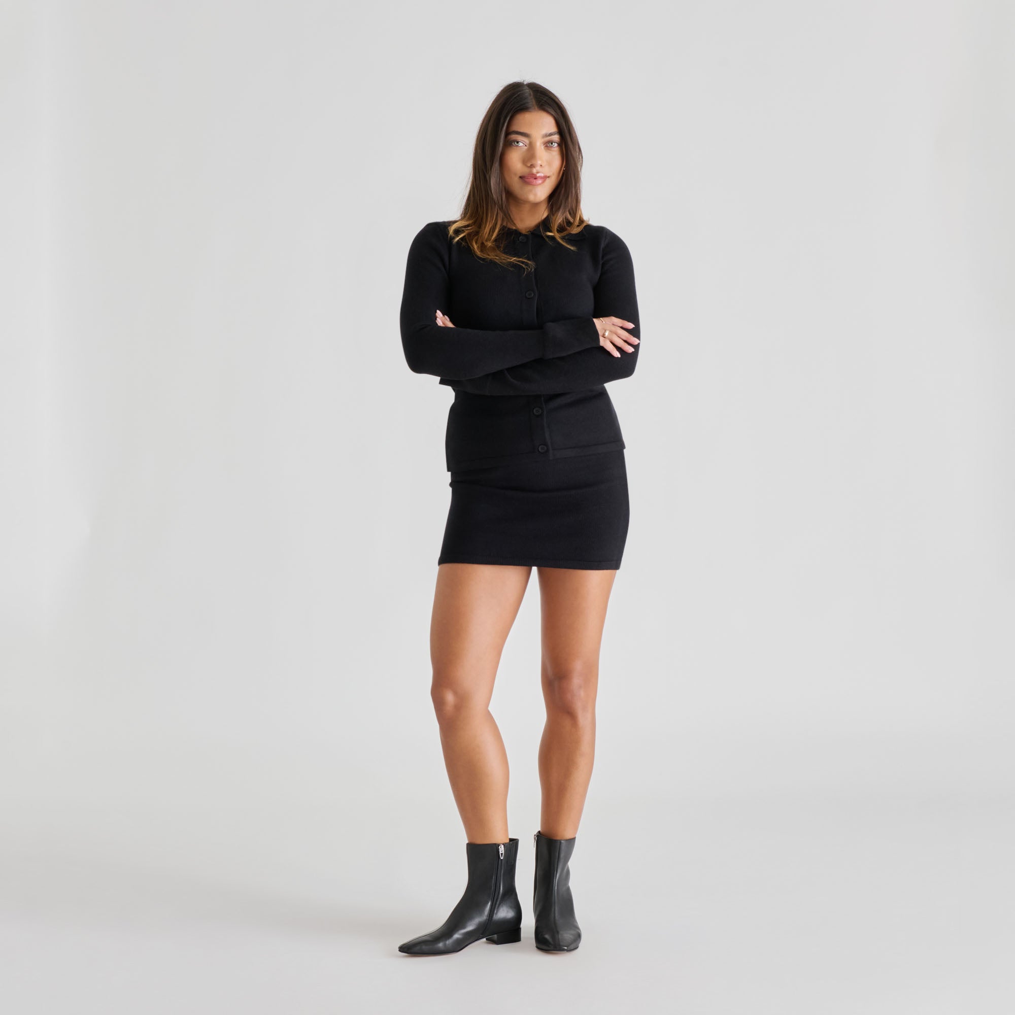 TARINE BOOTIES BLACK LEATHER - Image 4