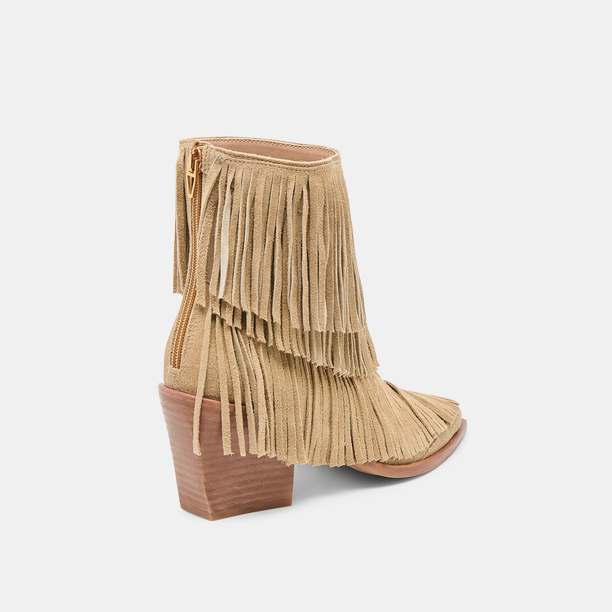 TOREY BOOTIES DK TAUPE SUEDE - Image 5
