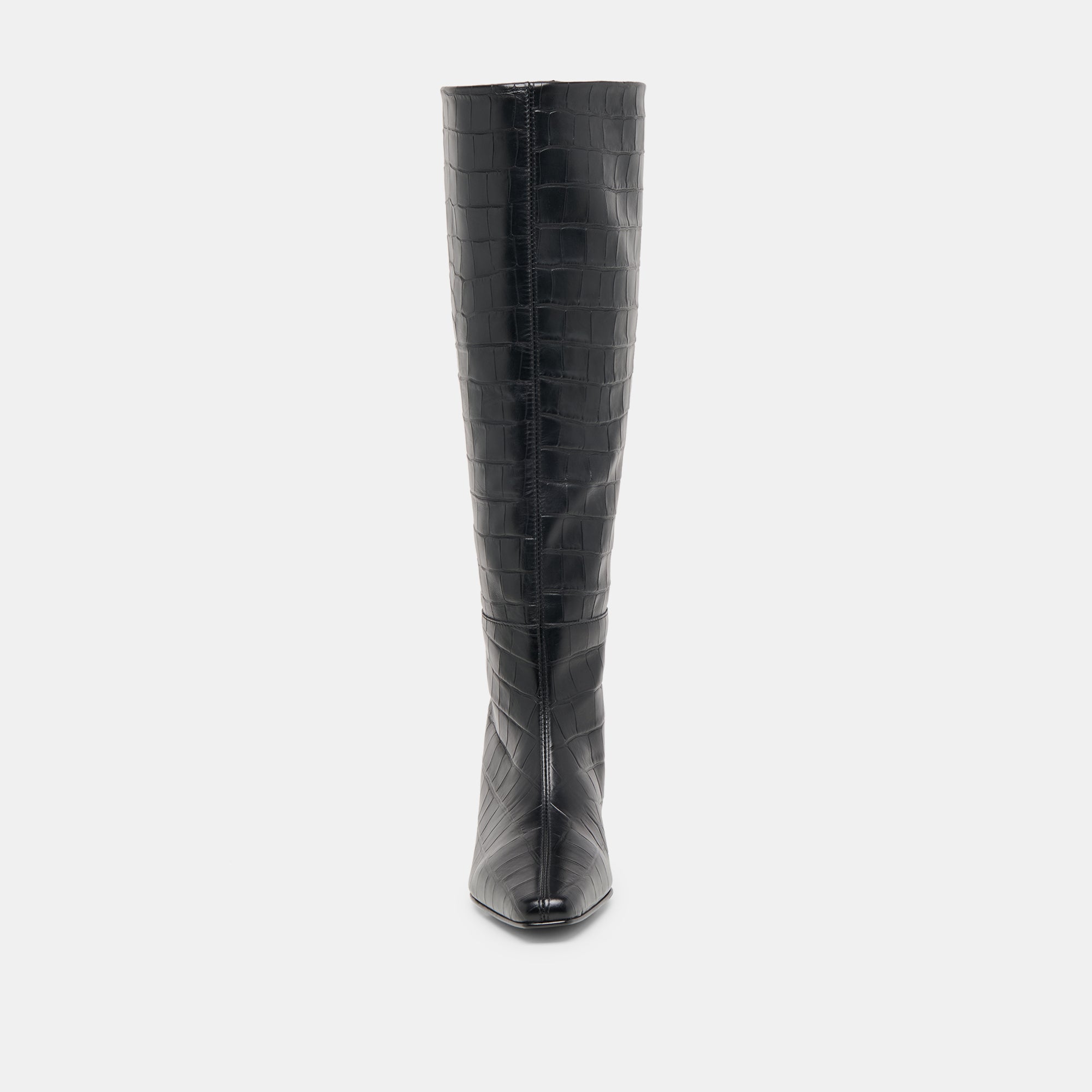 TRIXI BOOTS NOIR CROCO EMBOSSED LEATHER - Image 9