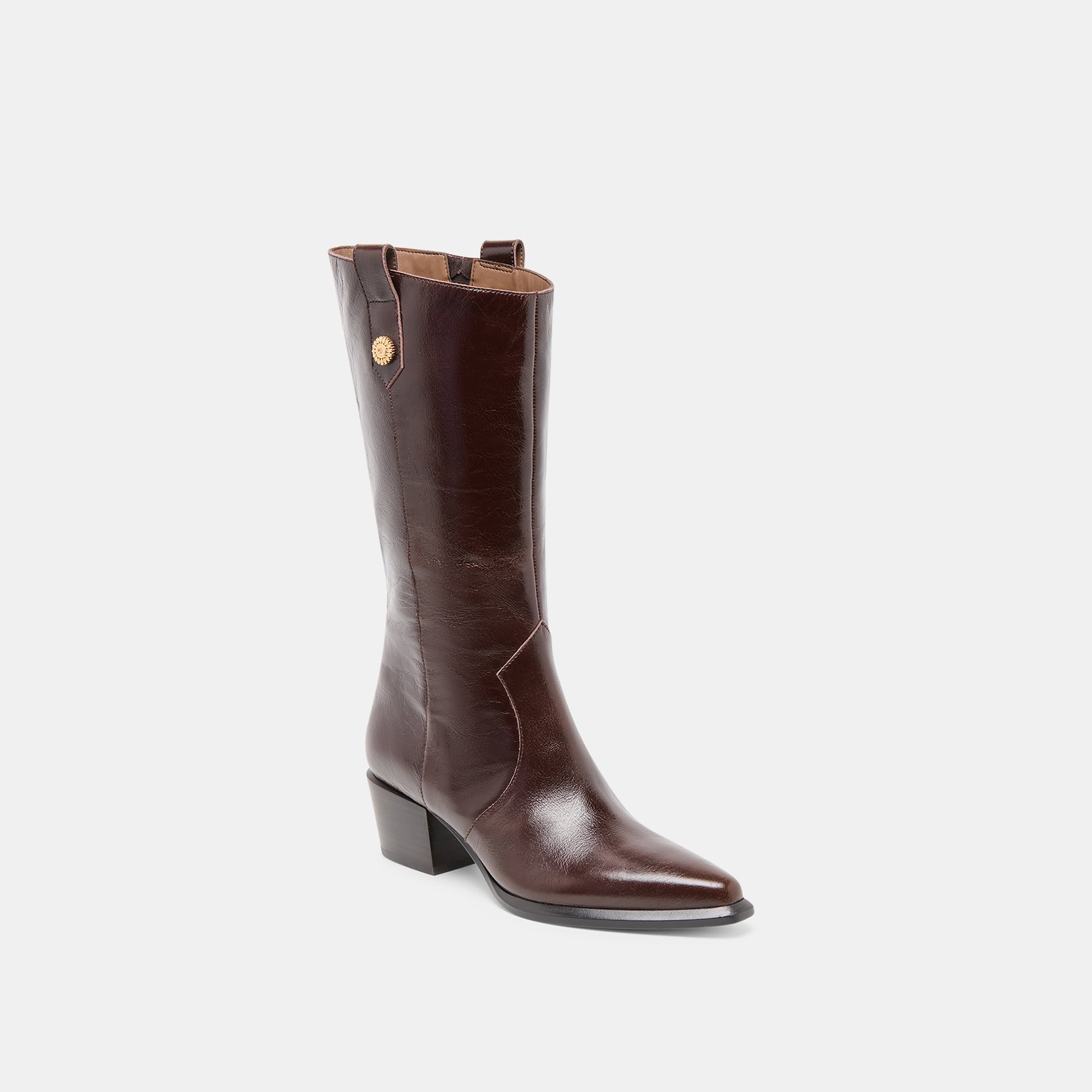 VERN WIDE CALF BOOTS CHOCOLATE LEATHER - Image 3