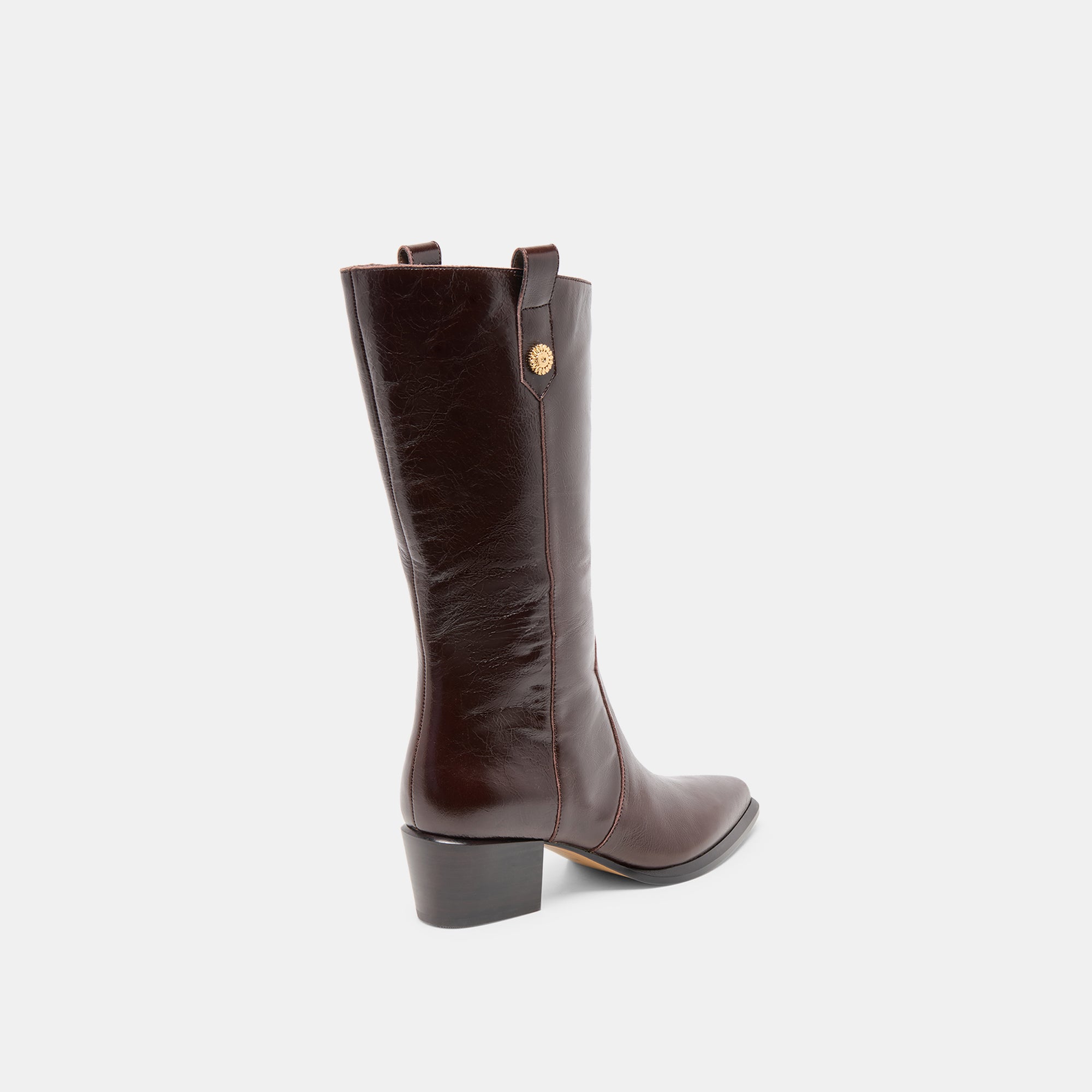 VERN WIDE CALF BOOTS CHOCOLATE LEATHER - Image 4