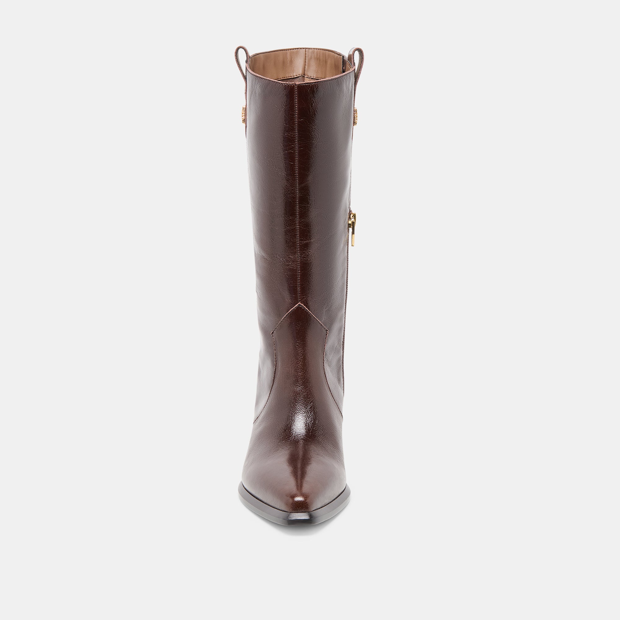 VERN WIDE CALF BOOTS CHOCOLATE LEATHER - Image 8