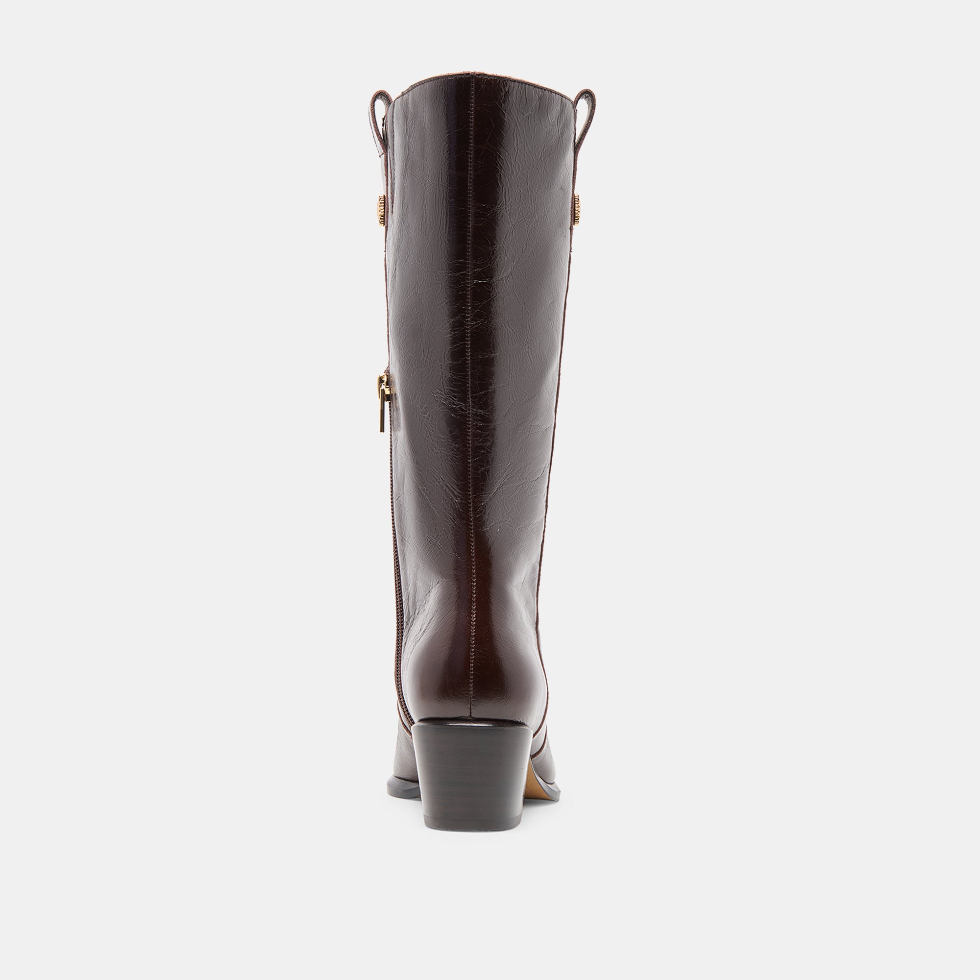 VERN WIDE CALF BOOTS CHOCOLATE LEATHER - Image 9