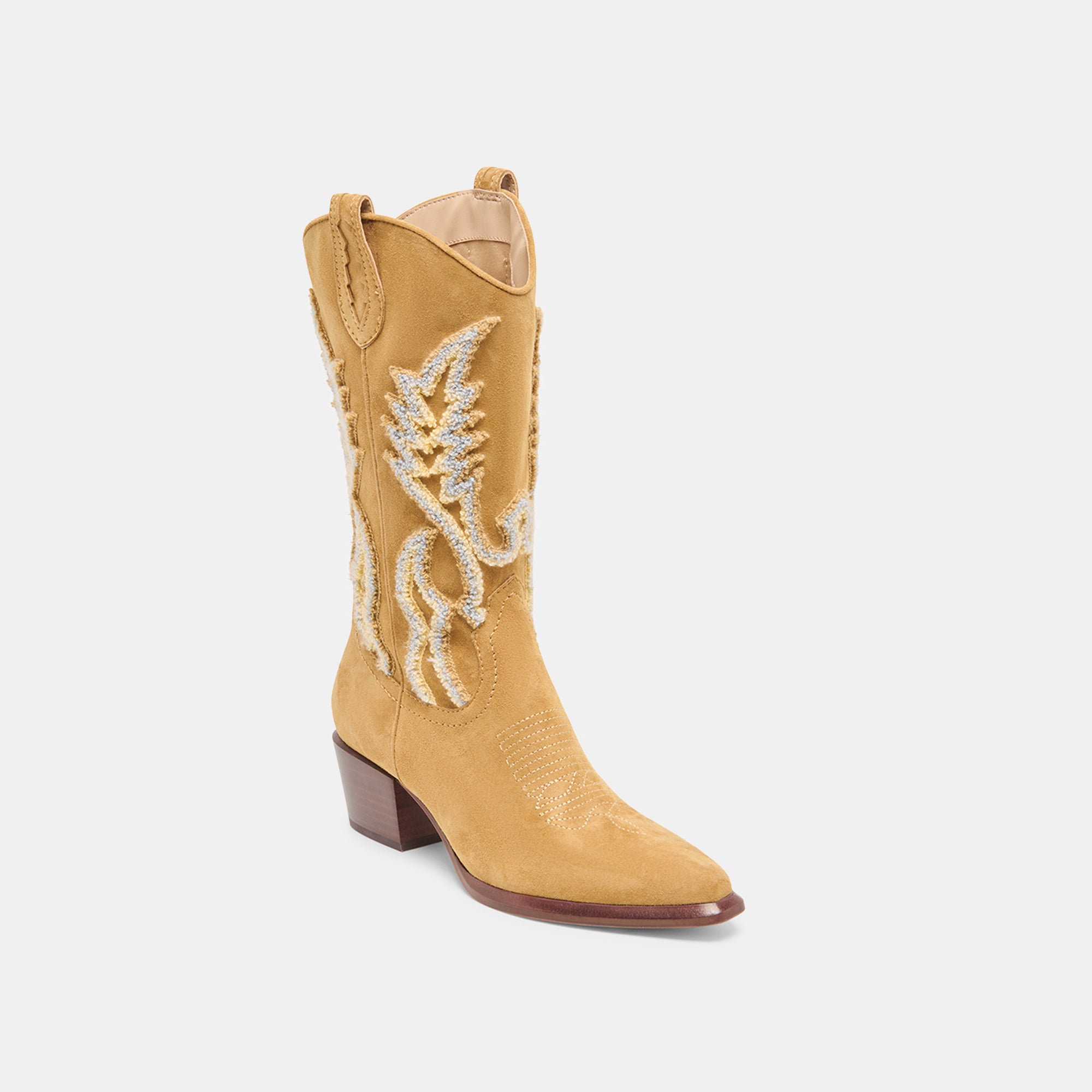 VILA BOOTS CARAMEL SUEDE - Image 3