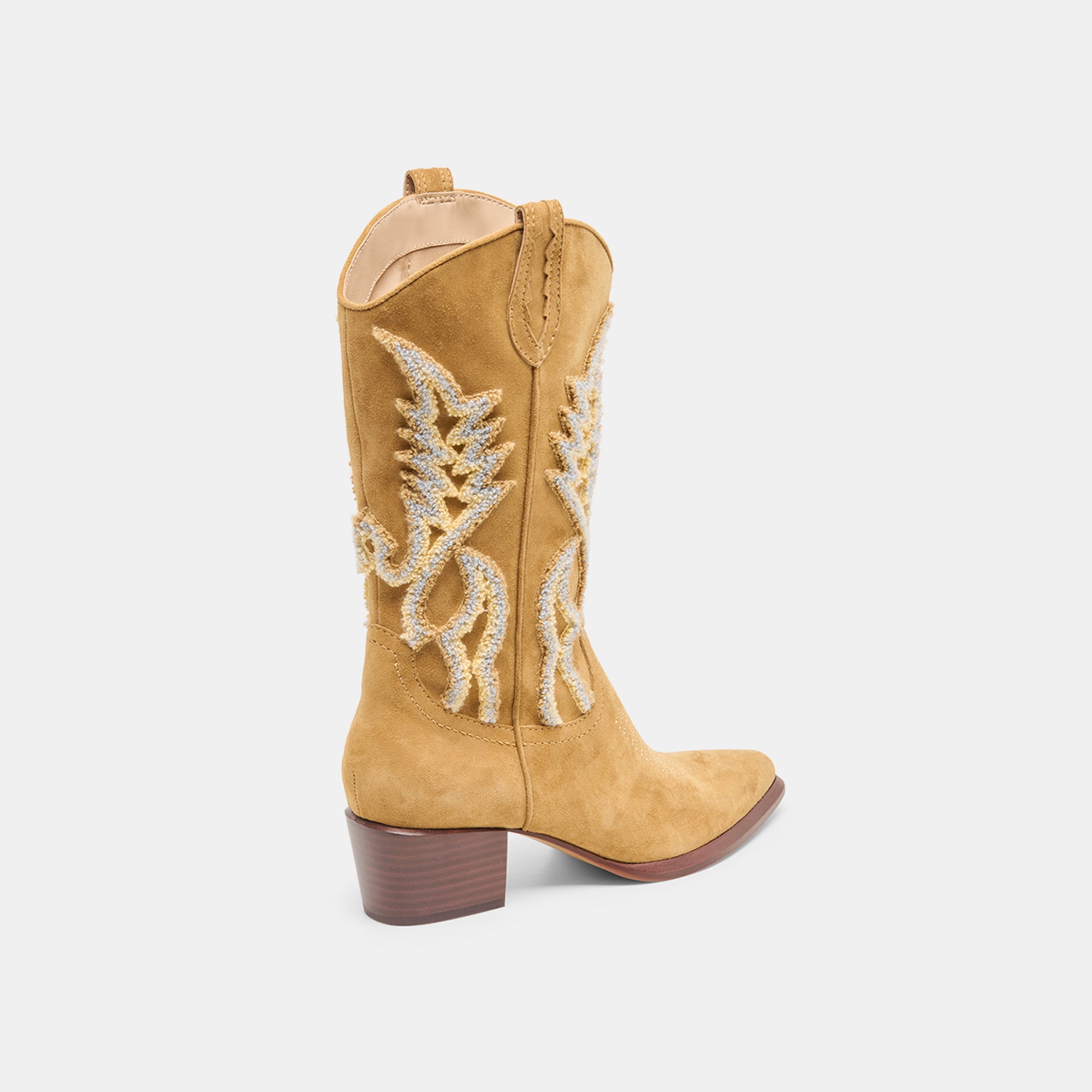 VILA BOOTS CARAMEL SUEDE - Image 5