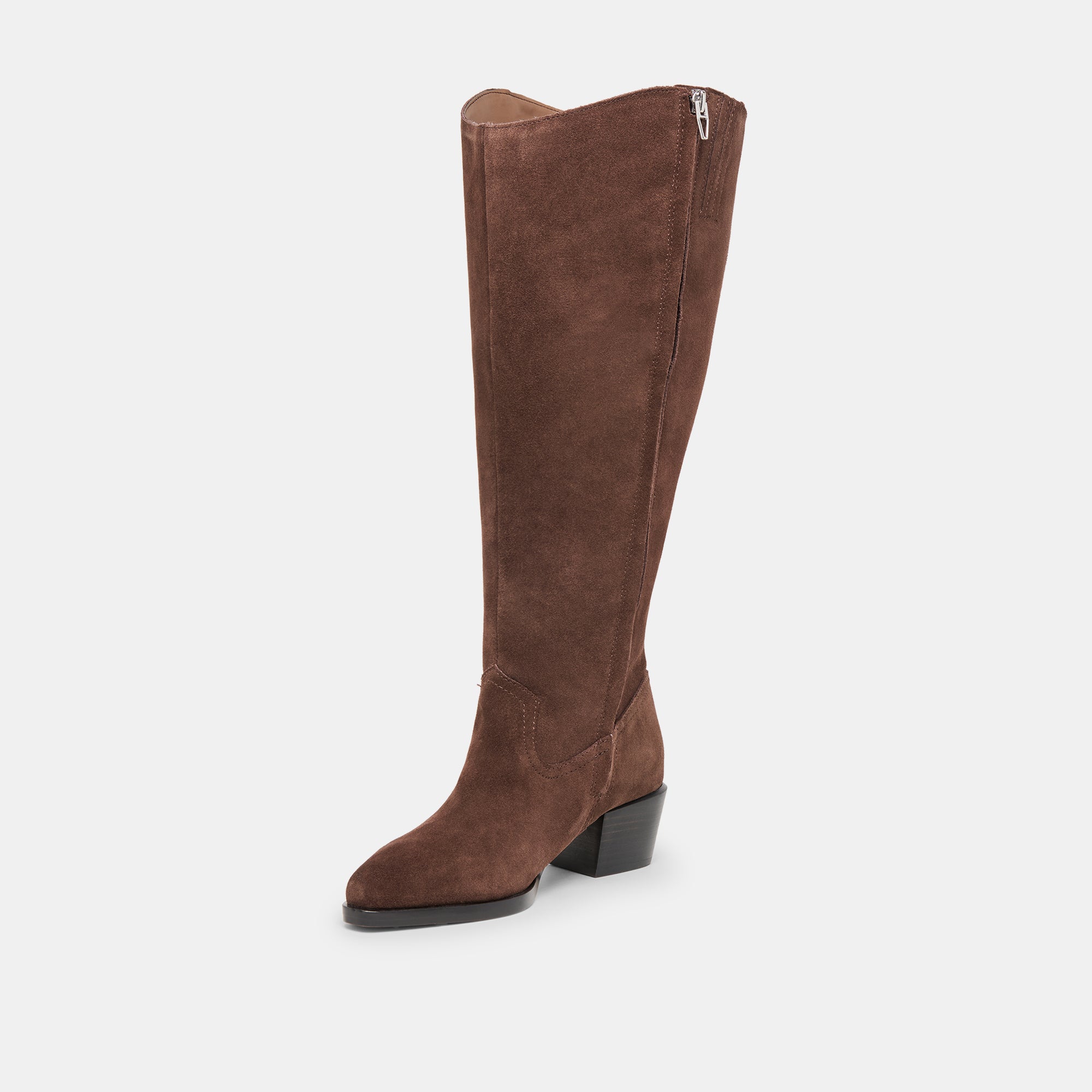 VIRONA H2O EXTRA WIDE CALF BOOTS DK BROWN SUEDE - Image 7