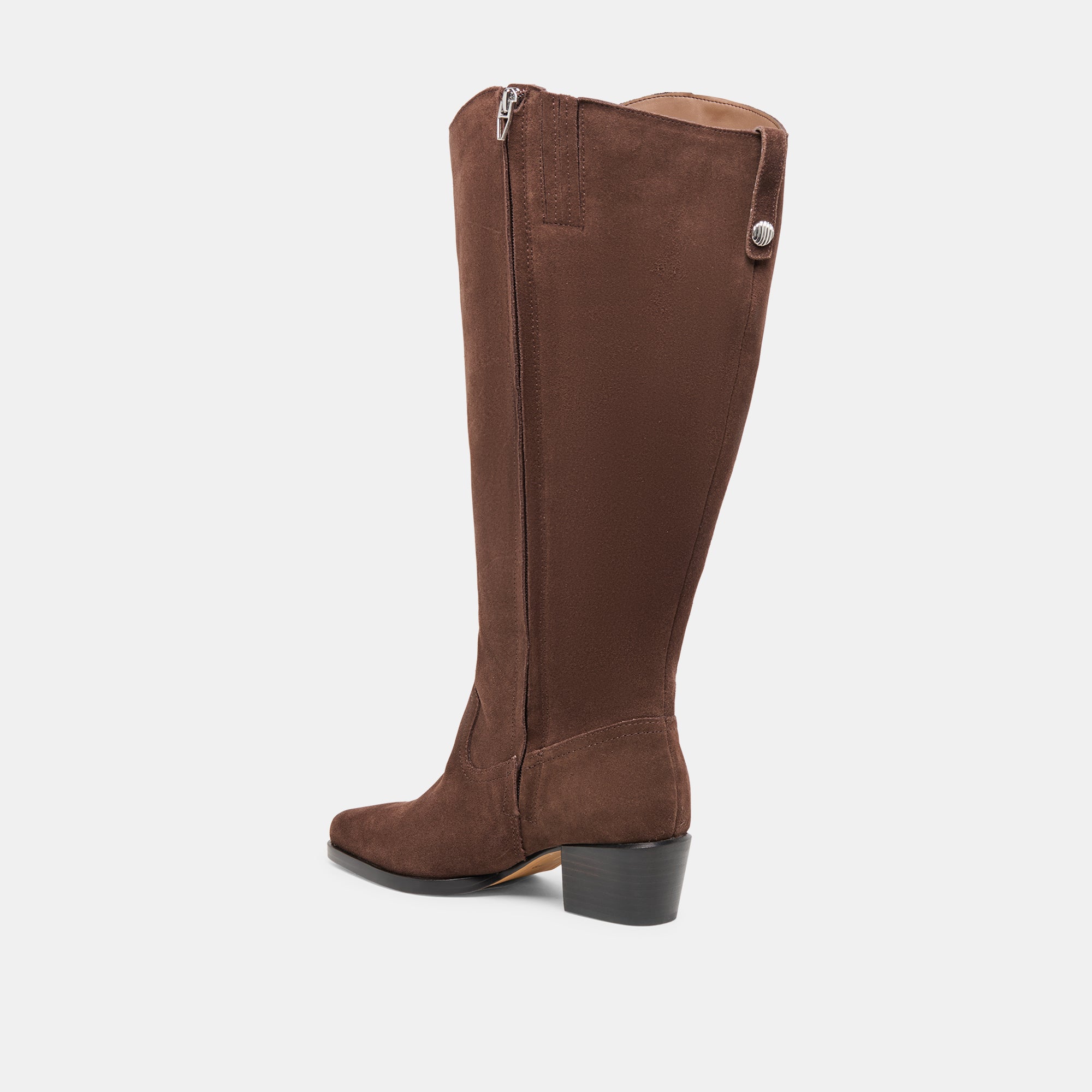 VIRONA H2O EXTRA WIDE CALF BOOTS DK BROWN SUEDE - Image 8
