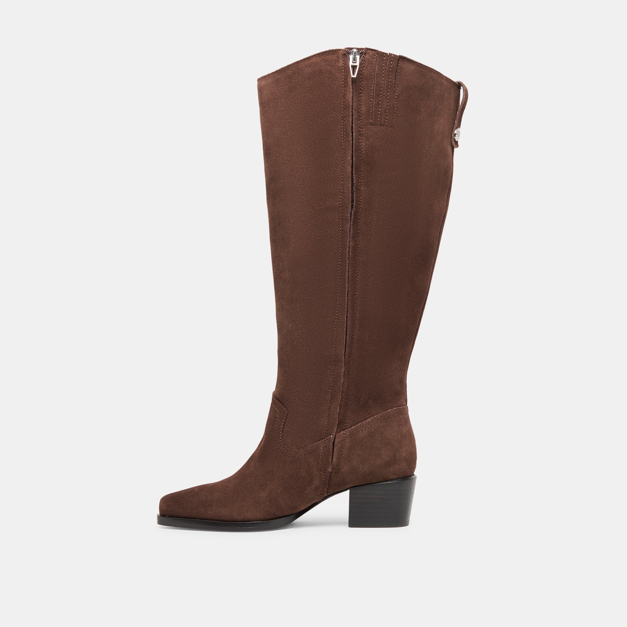 VIRONA H2O EXTRA WIDE CALF BOOTS DK BROWN SUEDE - Image 9