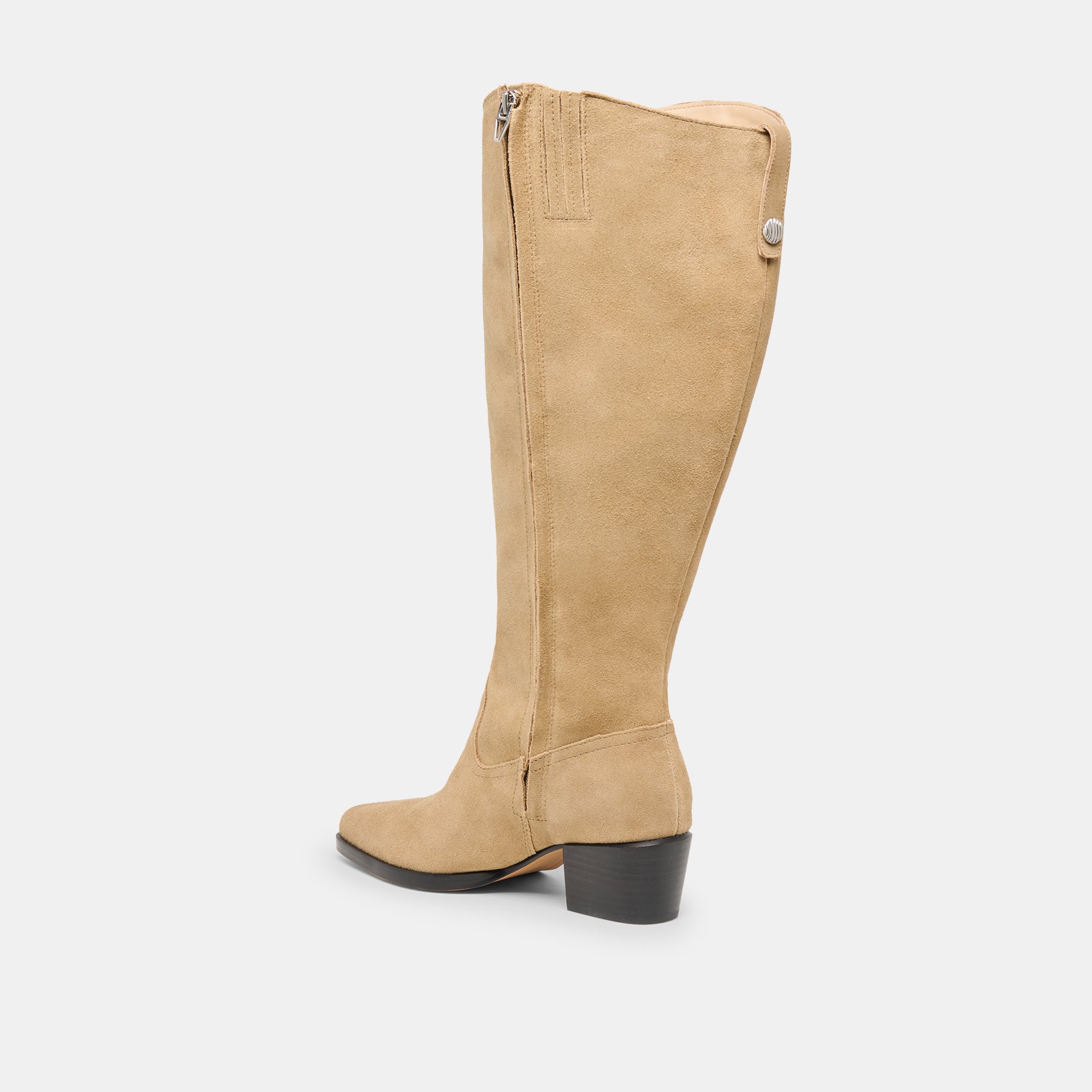 VIRONA H2O EXTRA WIDE CALF BOOTS DK TAUPE SUEDE - Image 6