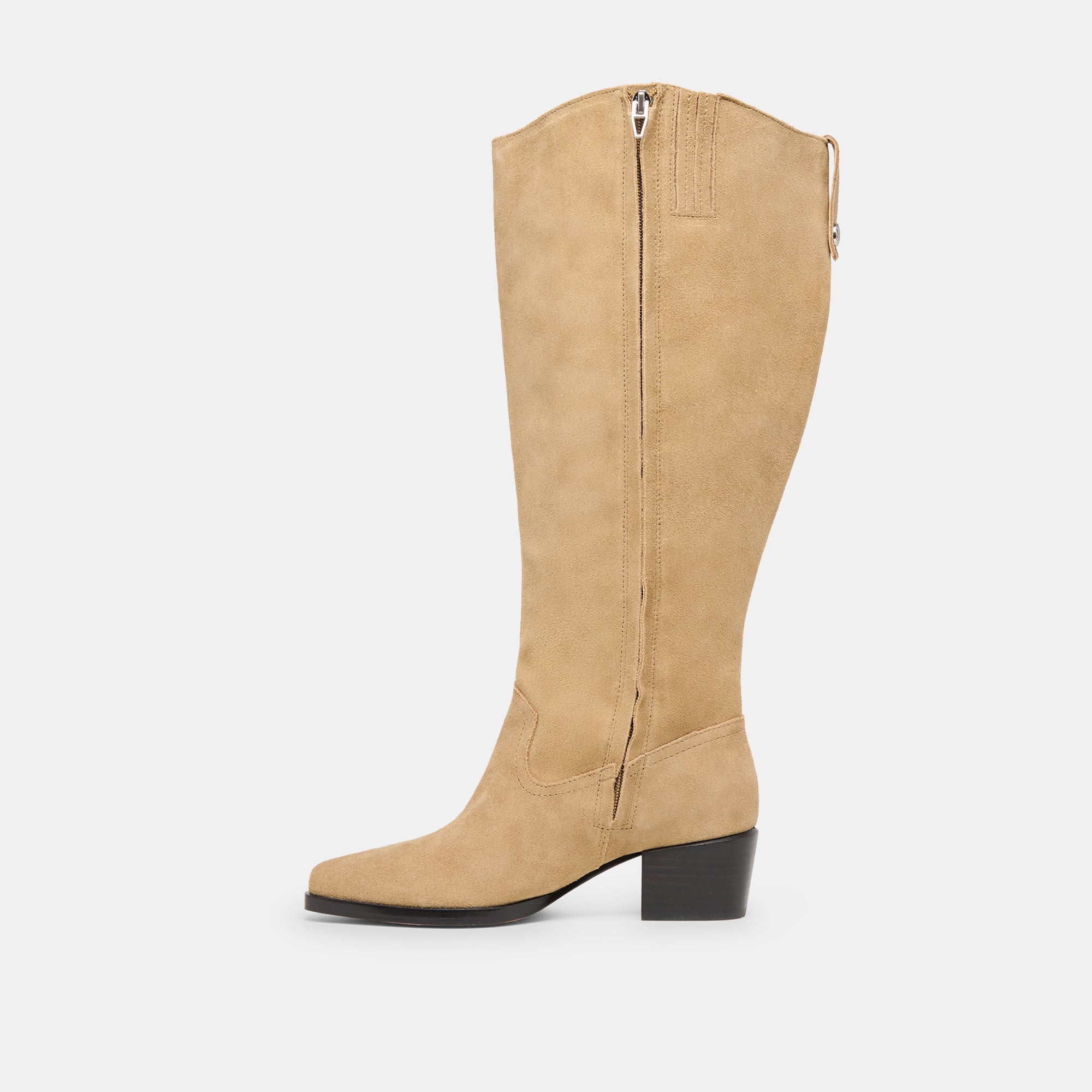 VIRONA H2O EXTRA WIDE CALF BOOTS DK TAUPE SUEDE - Image 7