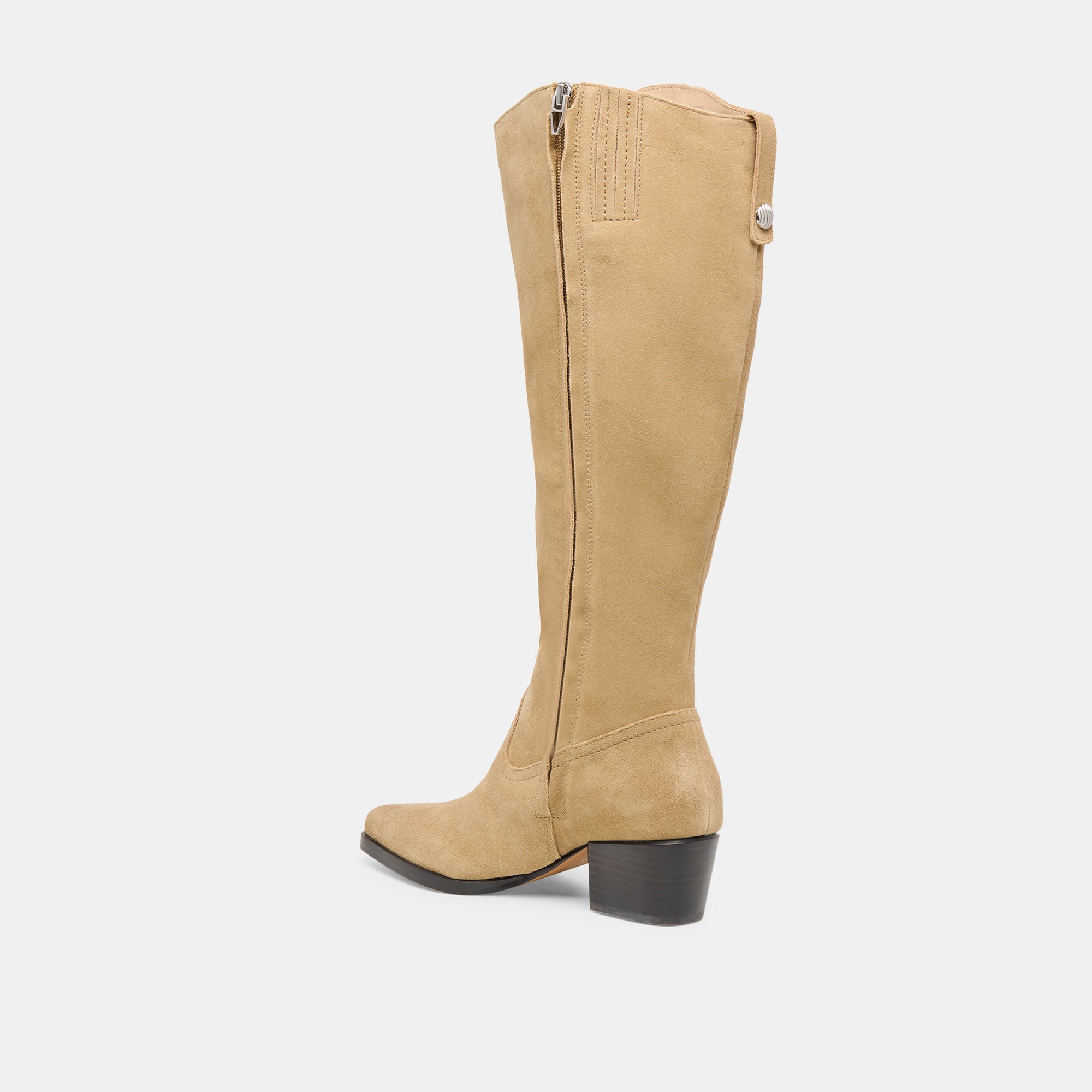 VIRONA H2O WIDE CALF BOOTS DK TAUPE SUEDE - Image 6