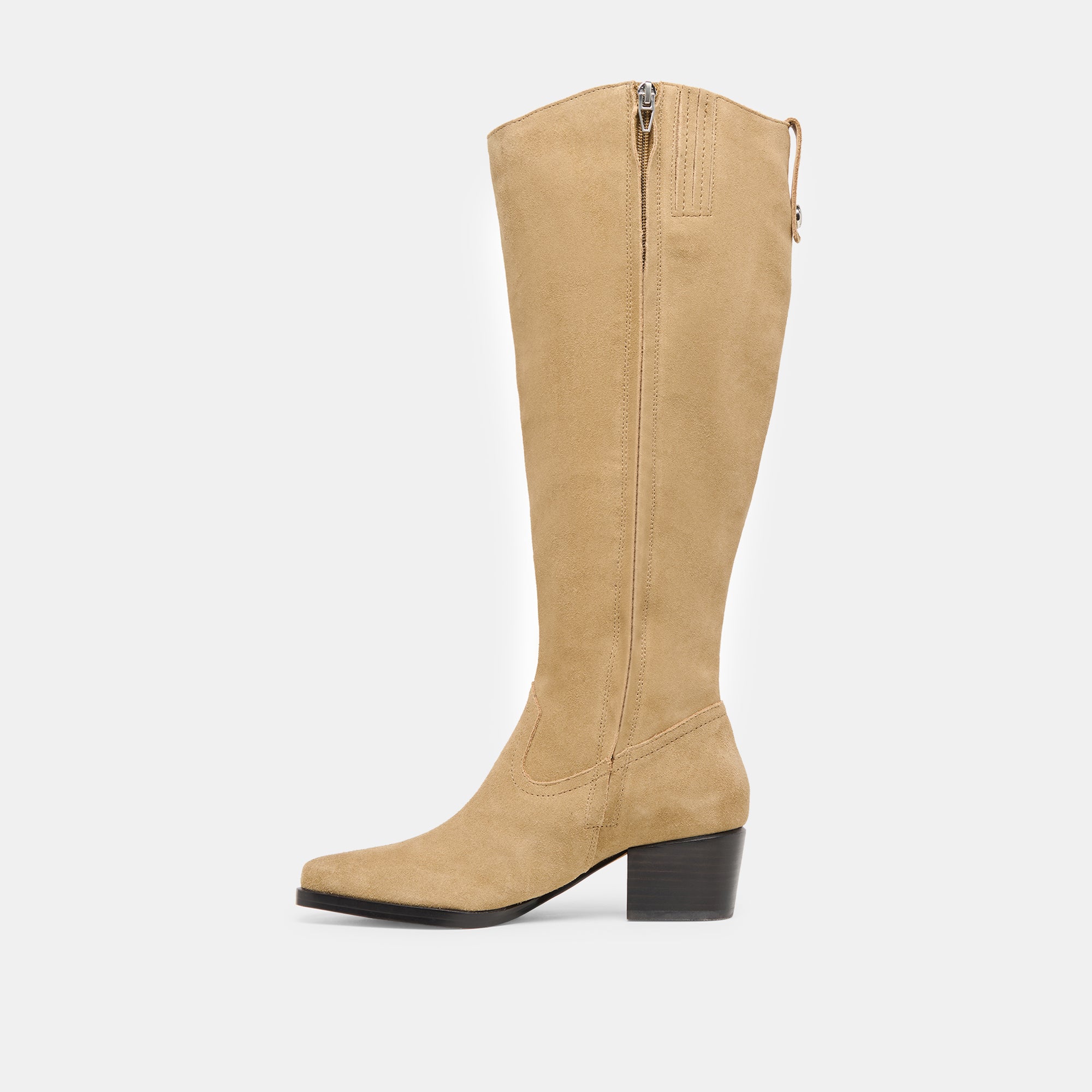 VIRONA H2O WIDE CALF BOOTS DK TAUPE SUEDE - Image 7