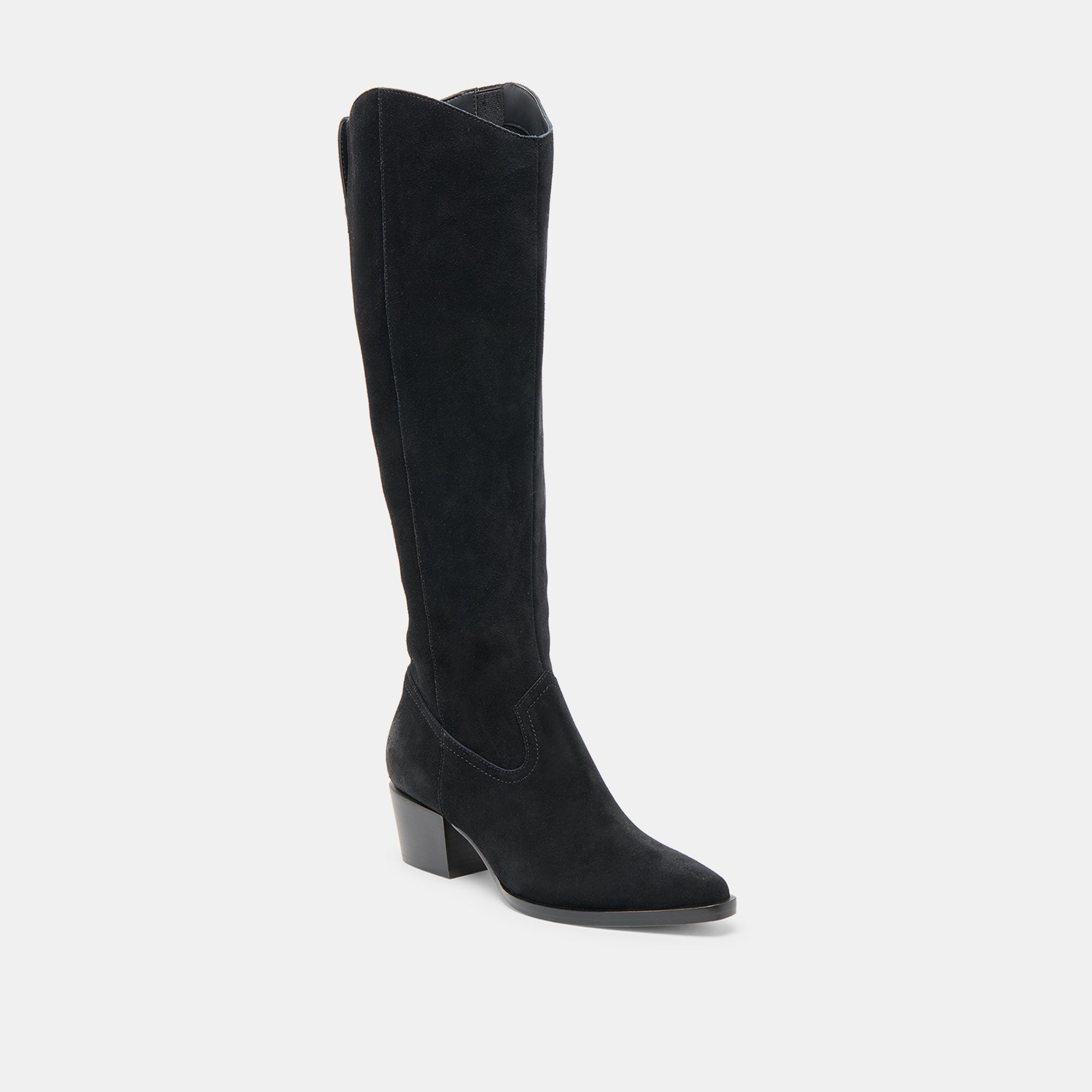 VIRONA H2O WIDE CALF BOOTS ONYX SUEDE - Image 2