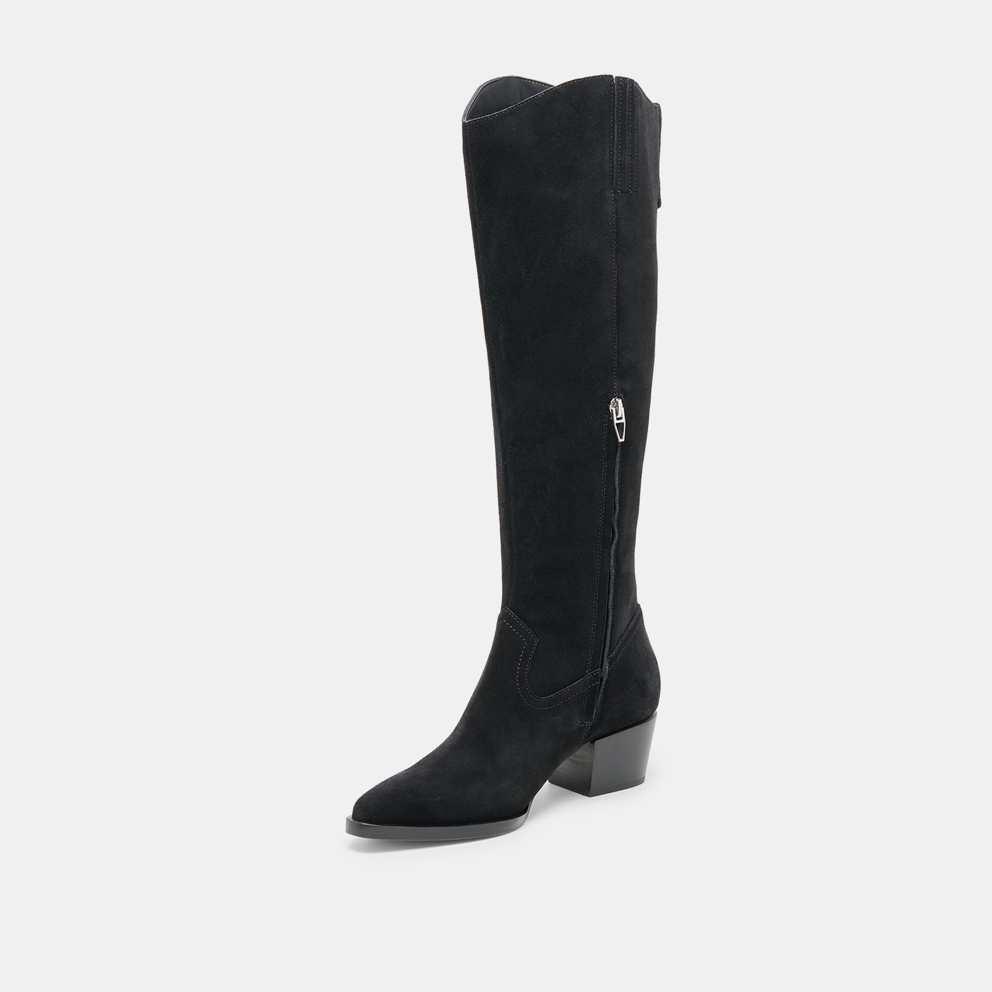 VIRONA H2O WIDE CALF BOOTS ONYX SUEDE - Image 4