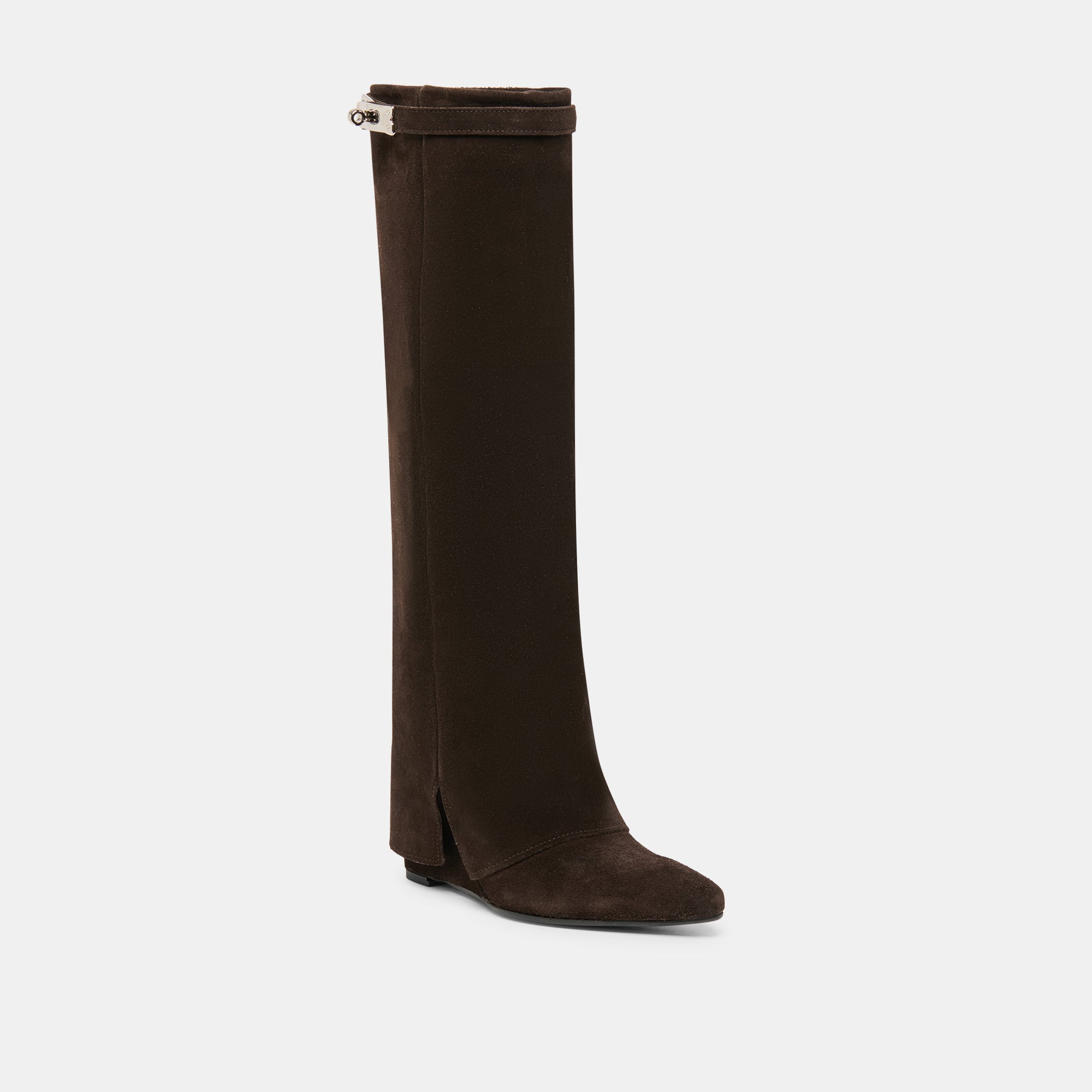 AGGY BOOTS DK BROWN SUEDE - Image 2