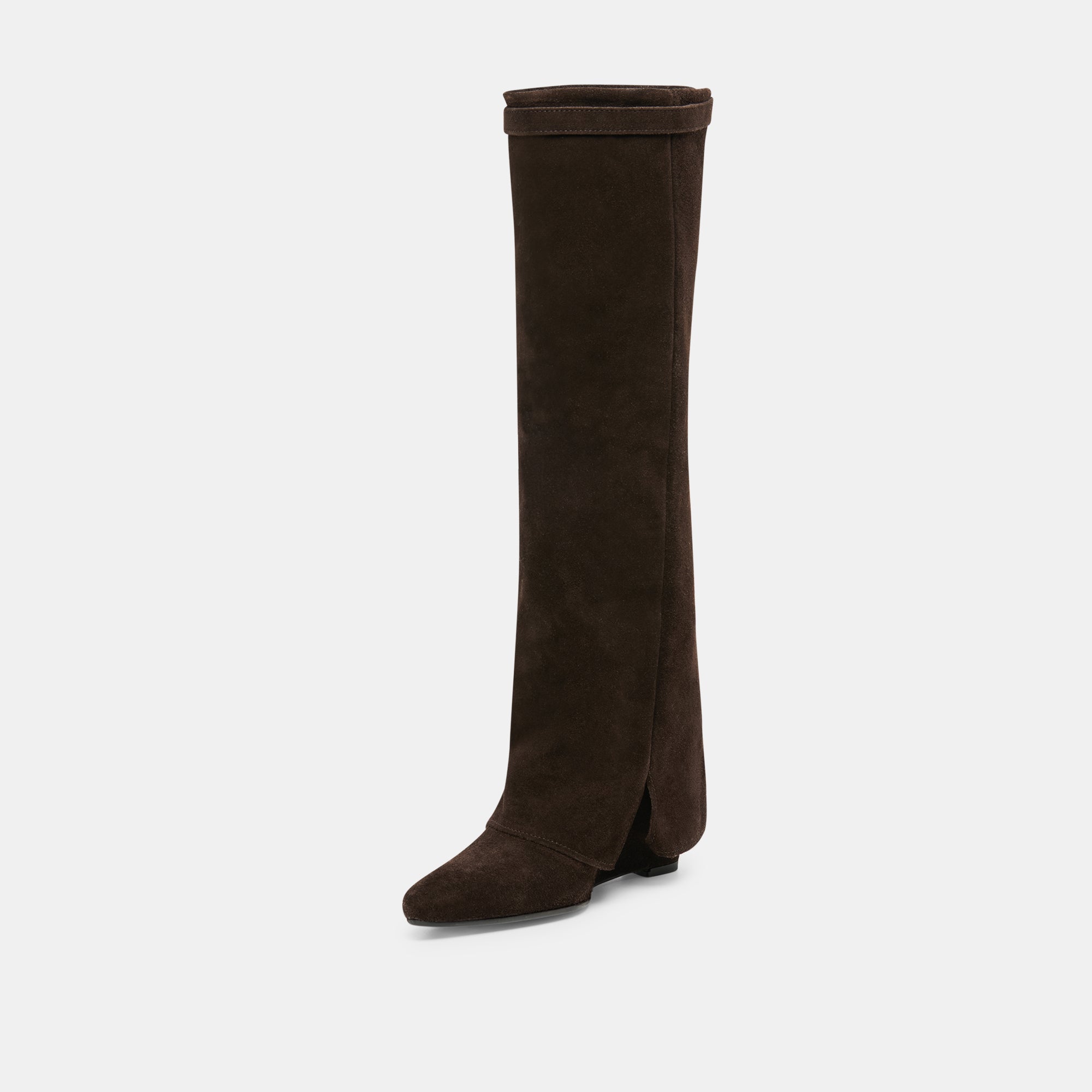 AGGY BOOTS DK BROWN SUEDE - Image 4