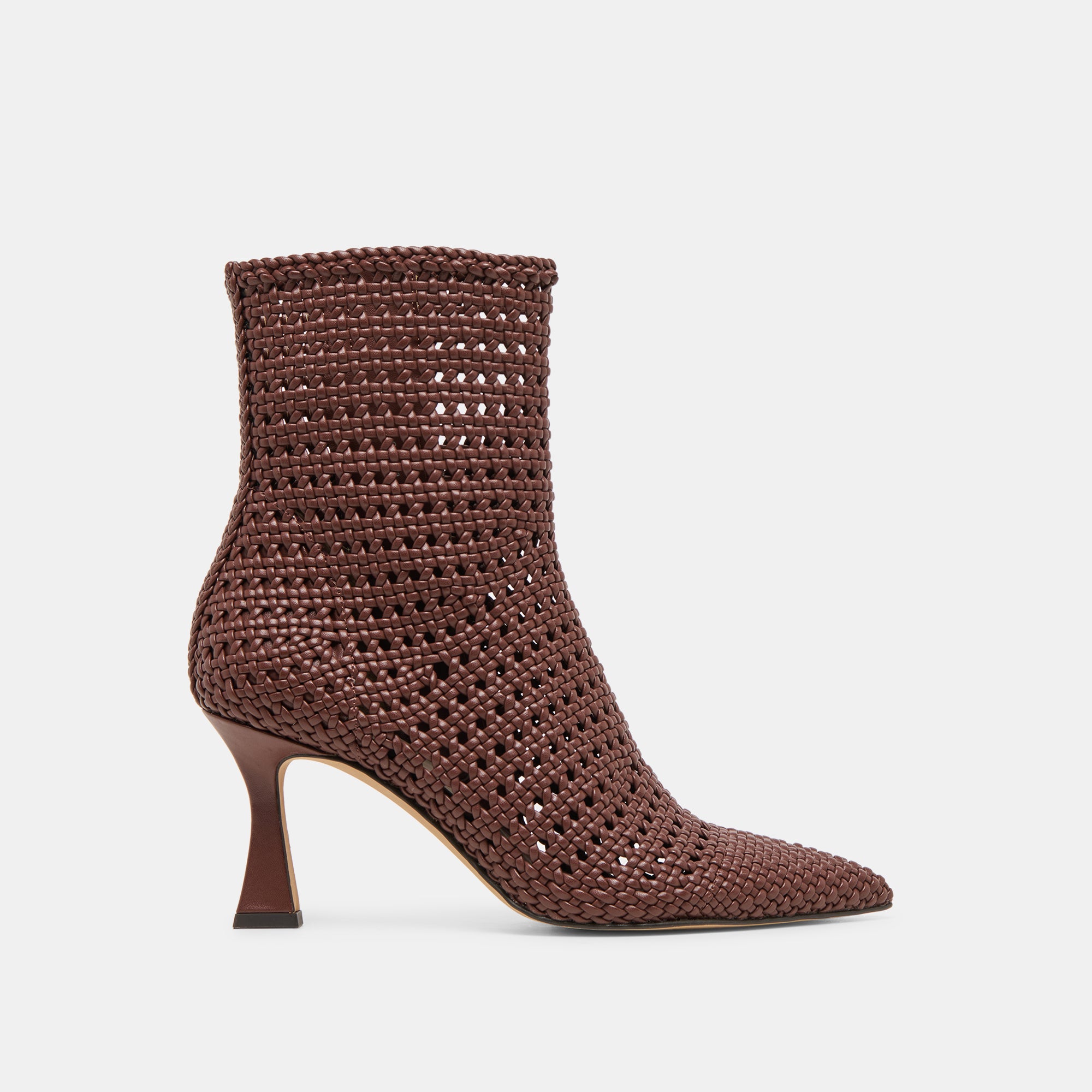 EMBRY BOOTIES BROWN WOVEN STELLA