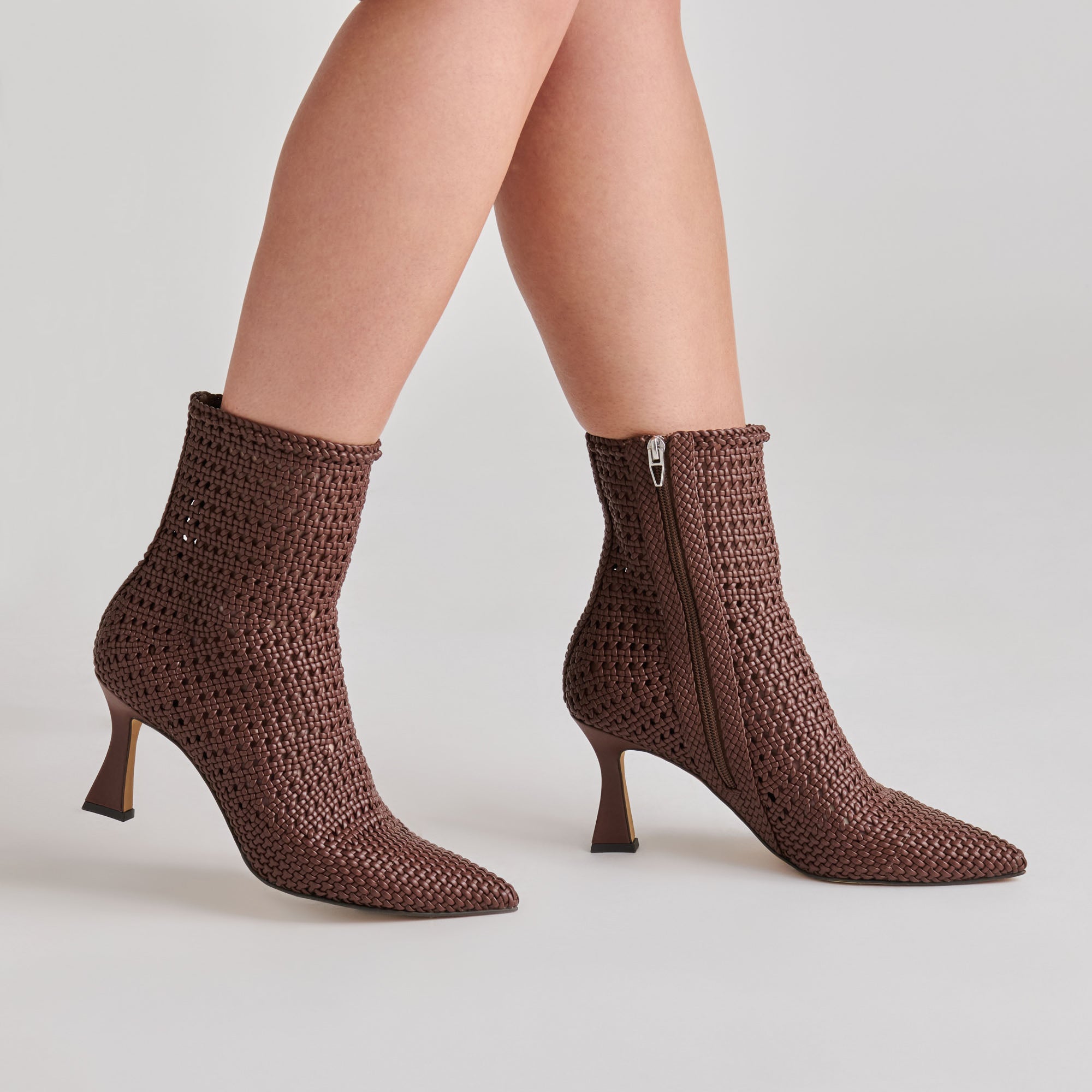 EMBRY BOOTIES BROWN WOVEN STELLA - Image 2