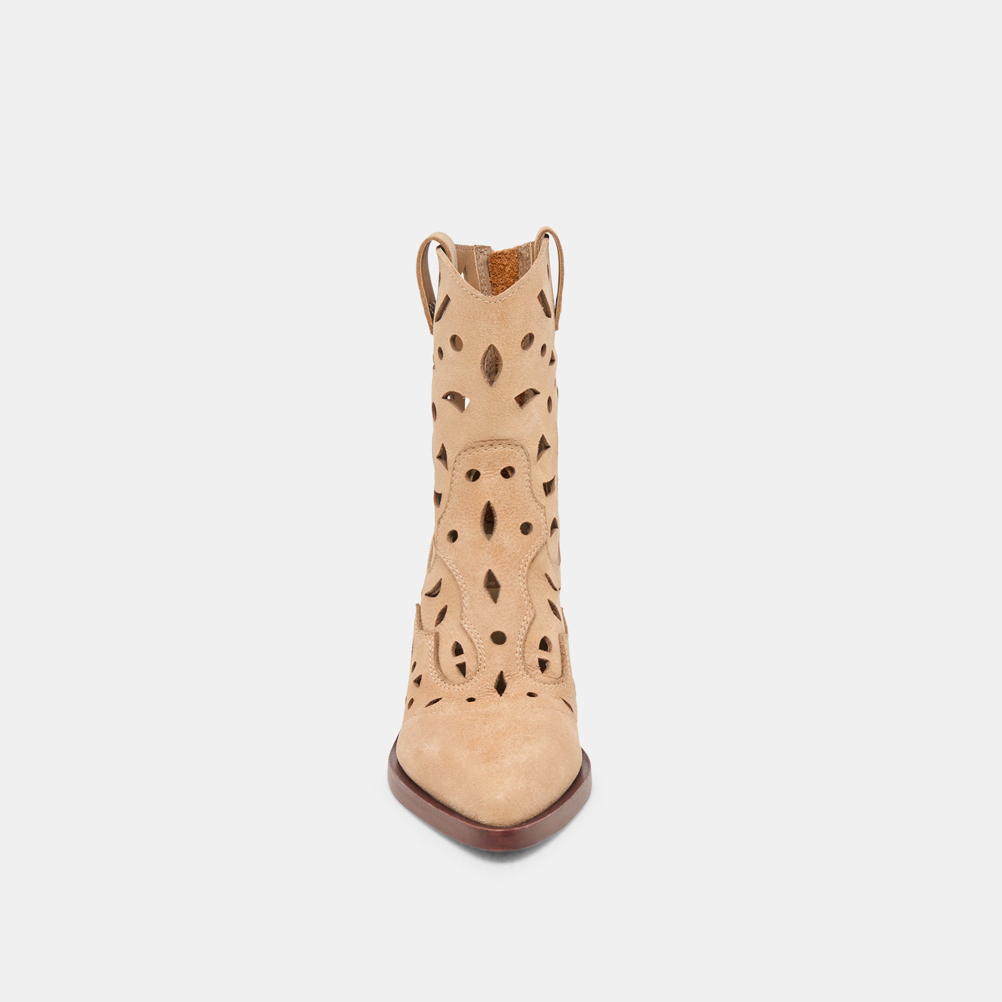 ZENOBI BOOTIES CAMEL DISTRESSED LEATHER - Image 6