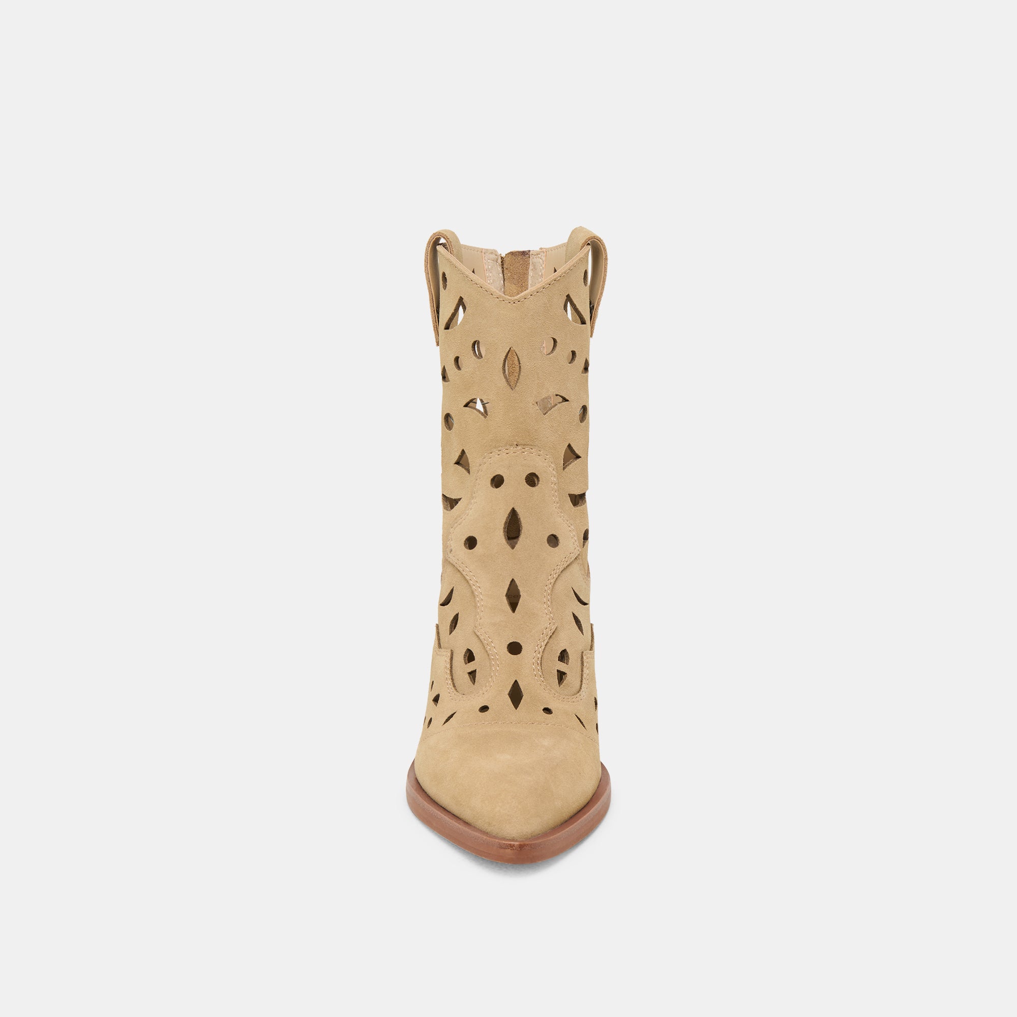 ZENOBI BOOTIES DK TAUPE SUEDE - Image 8