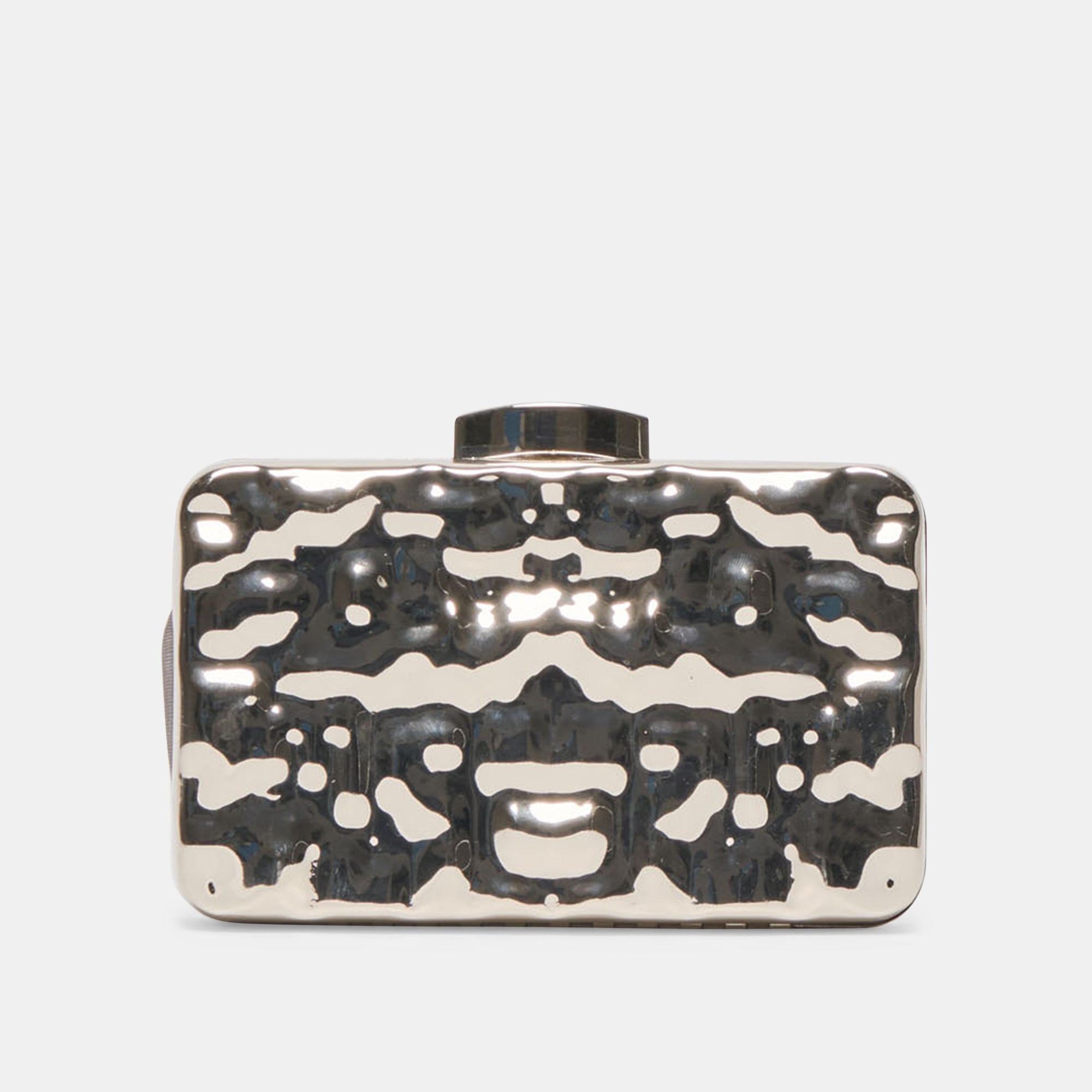 DELIA CLUTCH SILVER METAL - Image 4