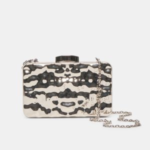 DELIA CLUTCH SILVER METAL
