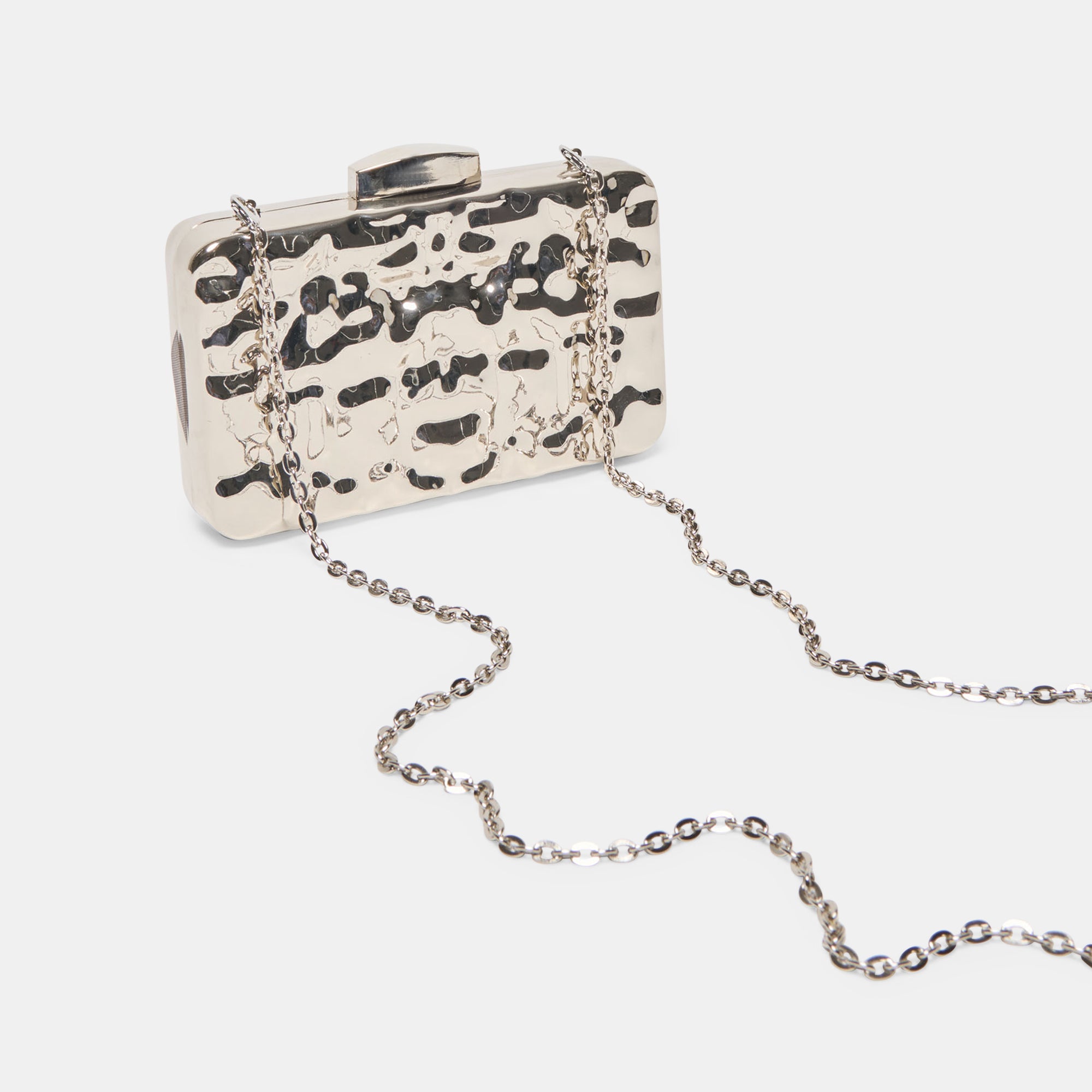 DELIA CLUTCH SILVER METAL - Image 5