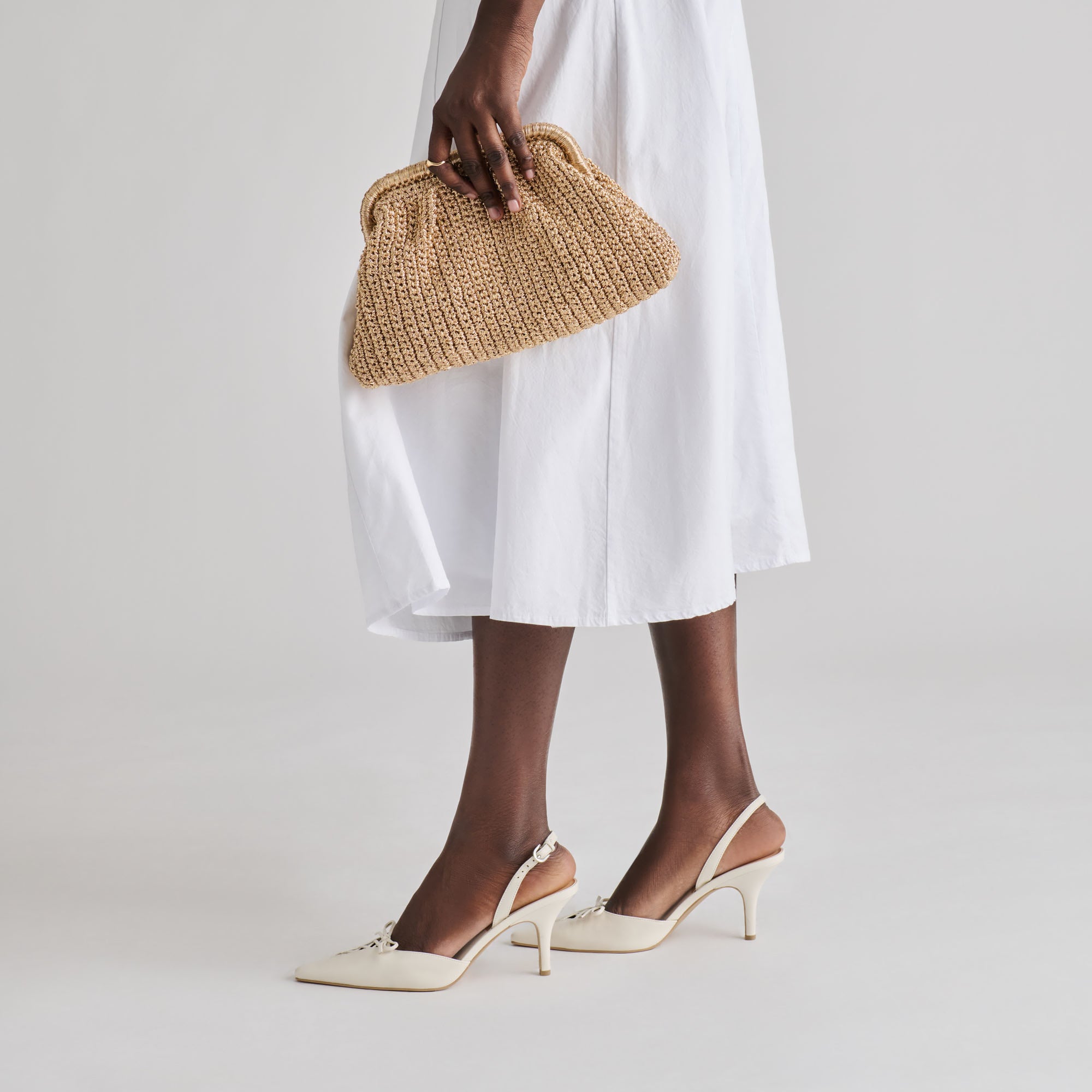 HAMYA HEELS WHITE LEATHER - Image 6