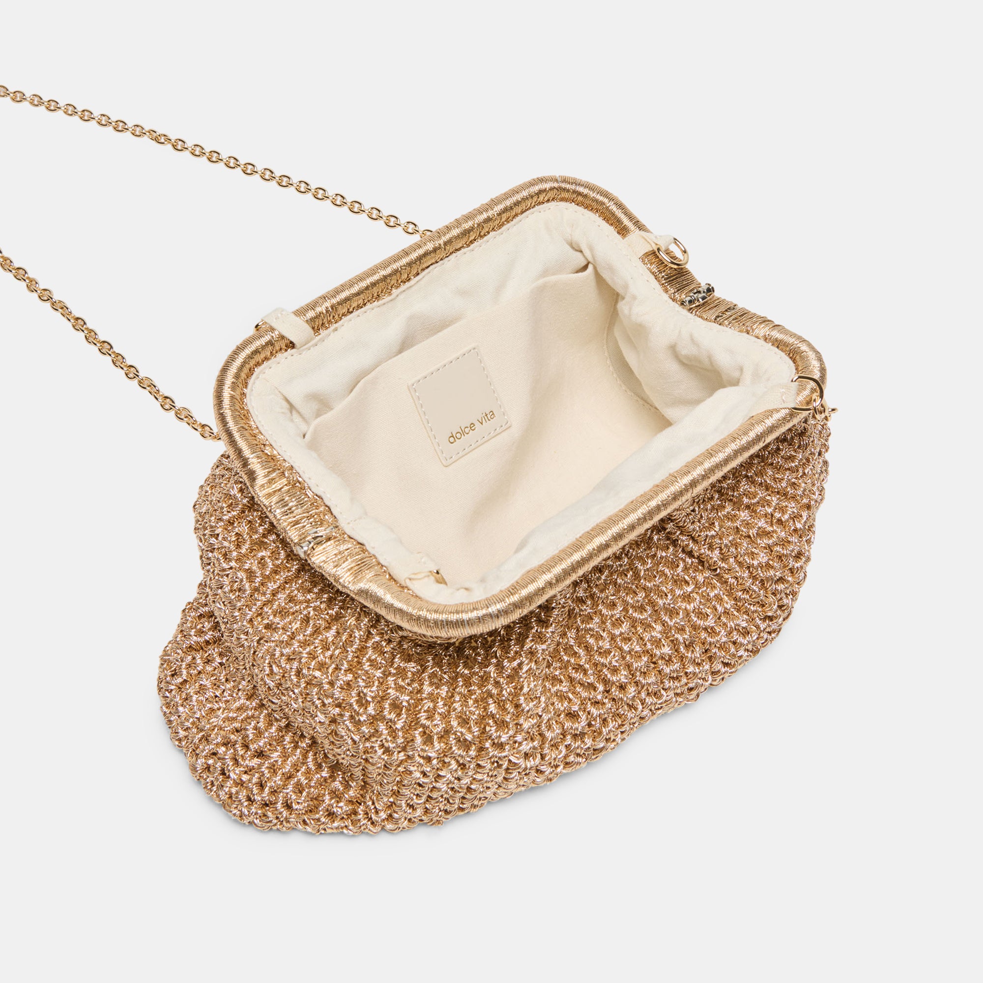 IONE CLUTCH GOLD CROCHET - Image 7