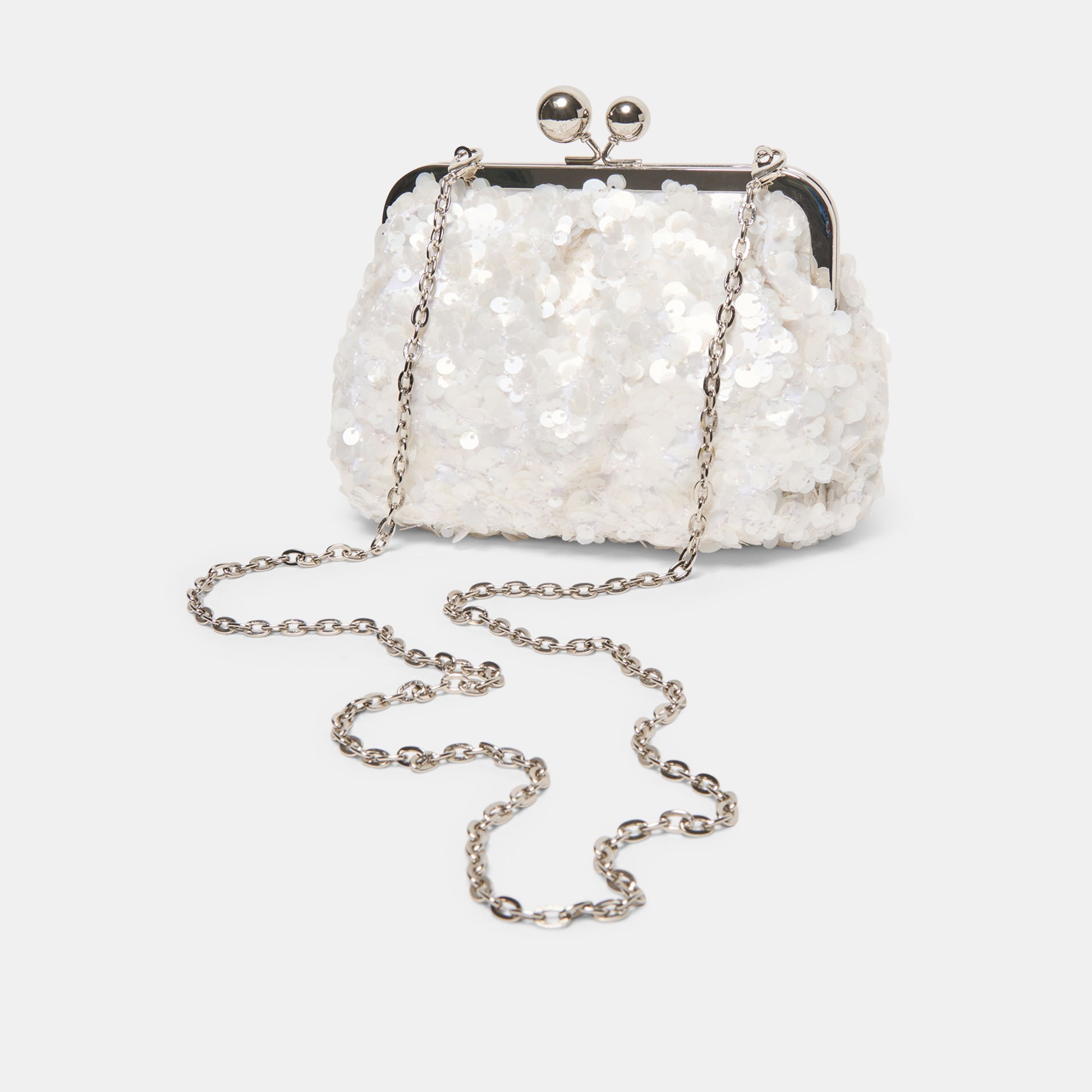 KENDALL CLUTCH WHITE SEQUIN - Image 9