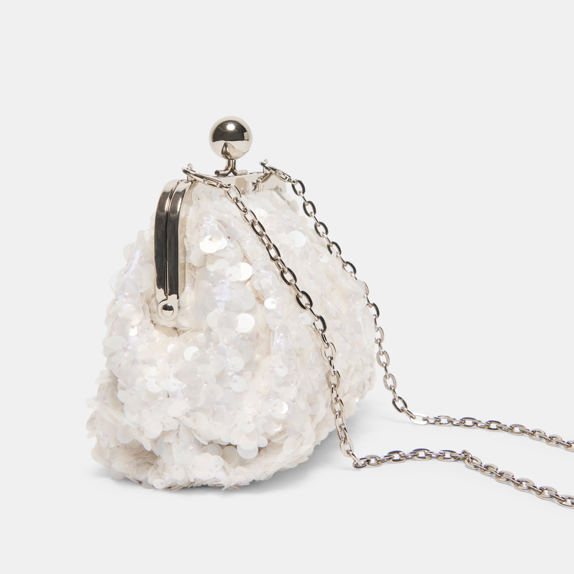 KENDALL CLUTCH WHITE SEQUIN - Image 3