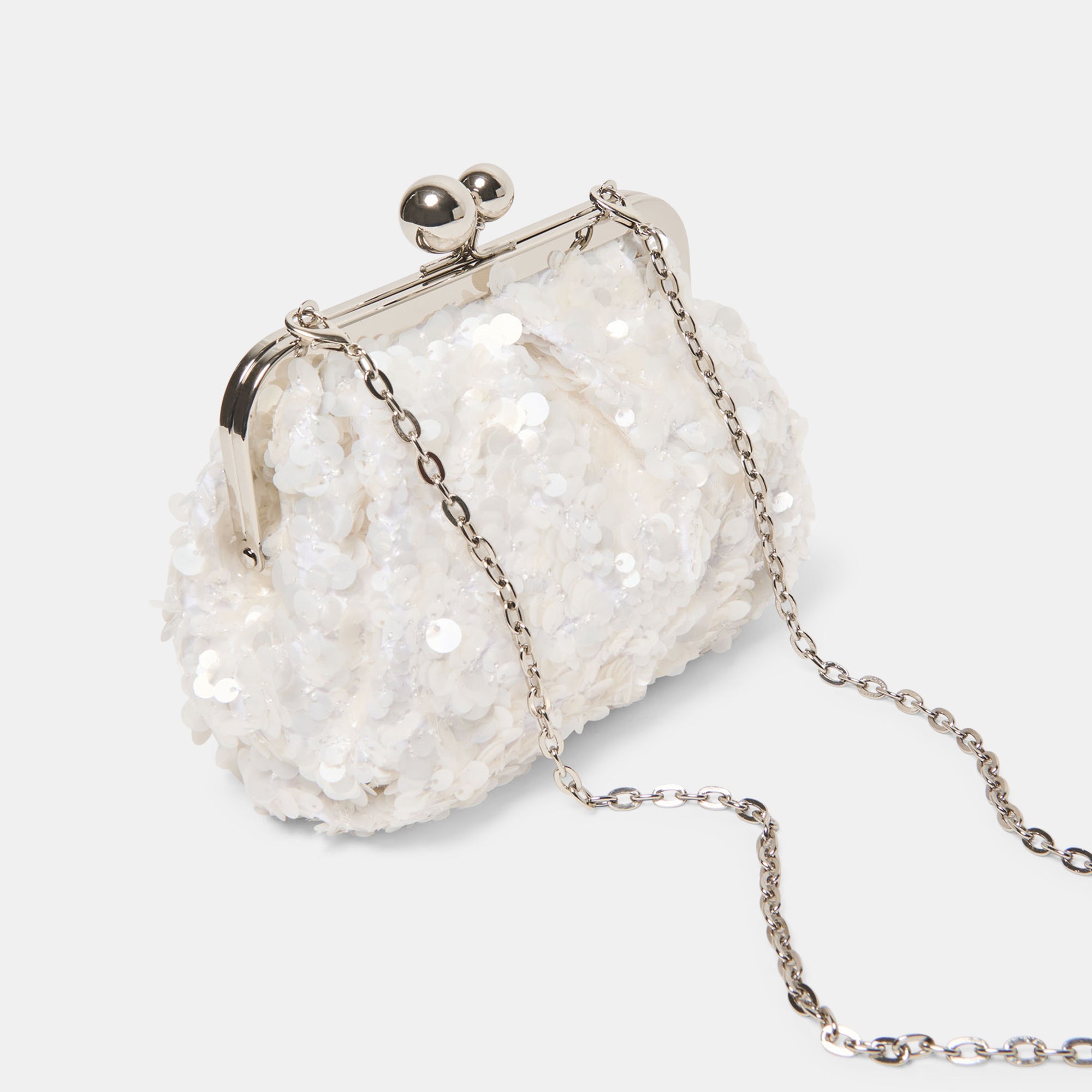 KENDALL CLUTCH WHITE SEQUIN - Image 10
