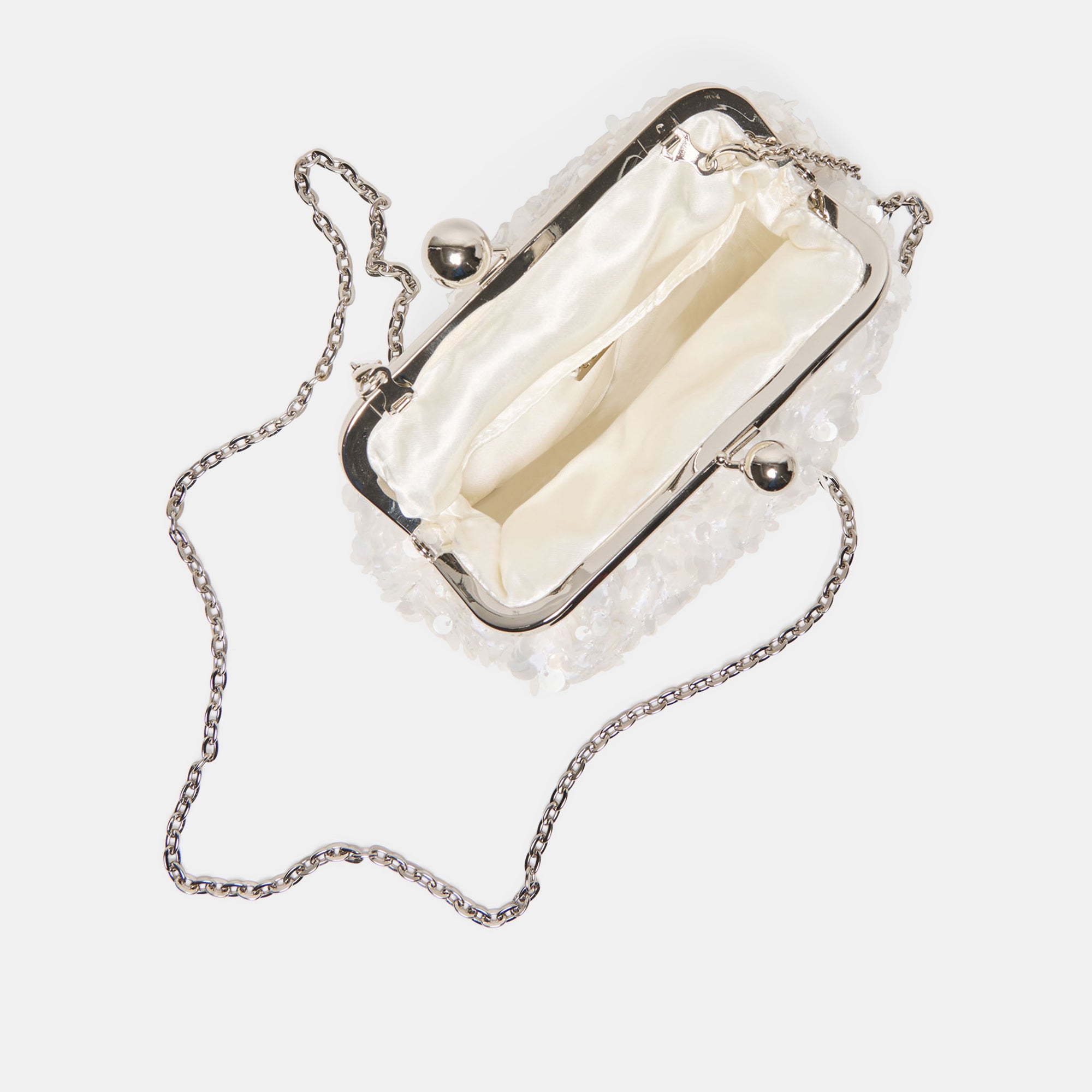 KENDALL CLUTCH WHITE SEQUIN - Image 7