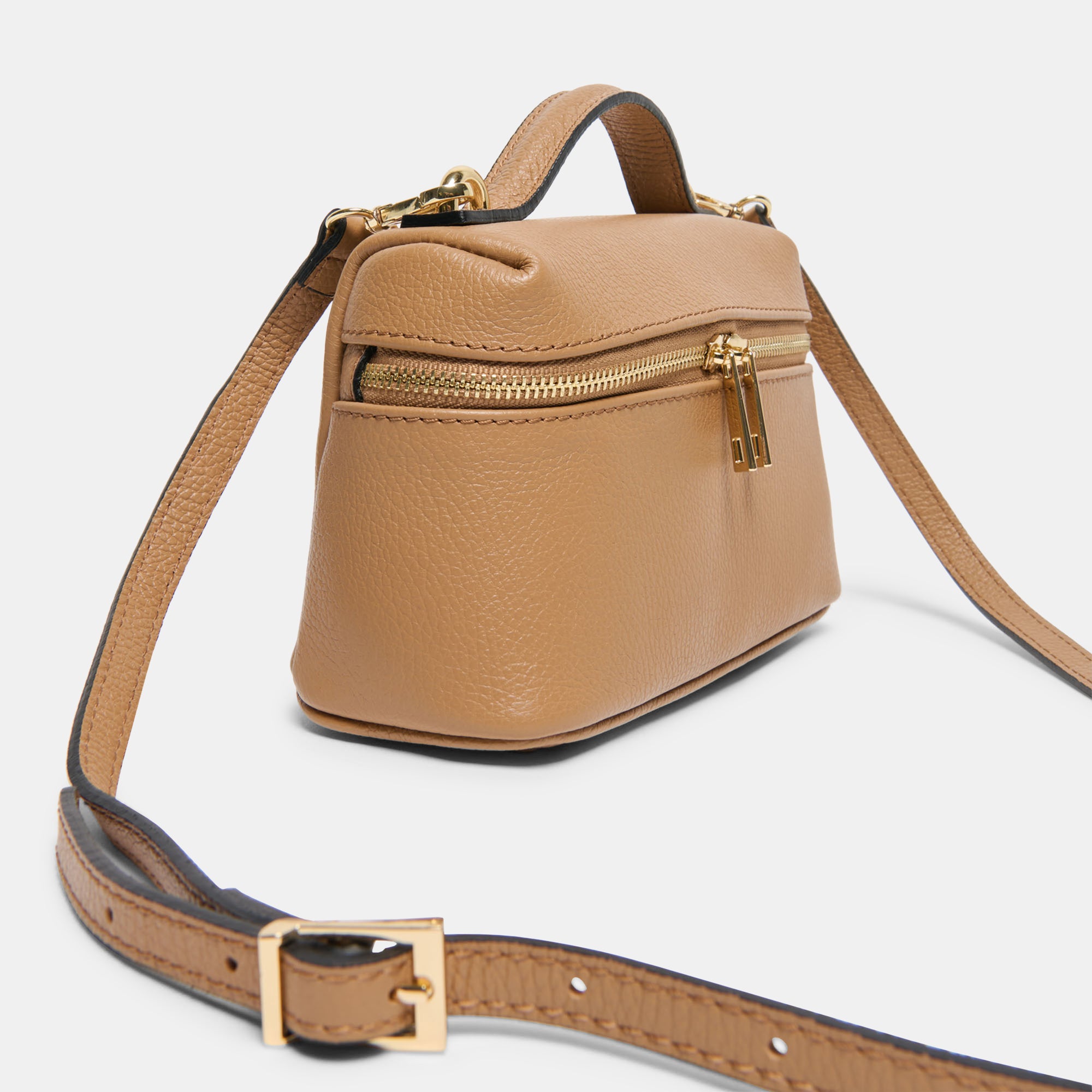 LEONY CROSSBODY TAN LEATHER - Image 5