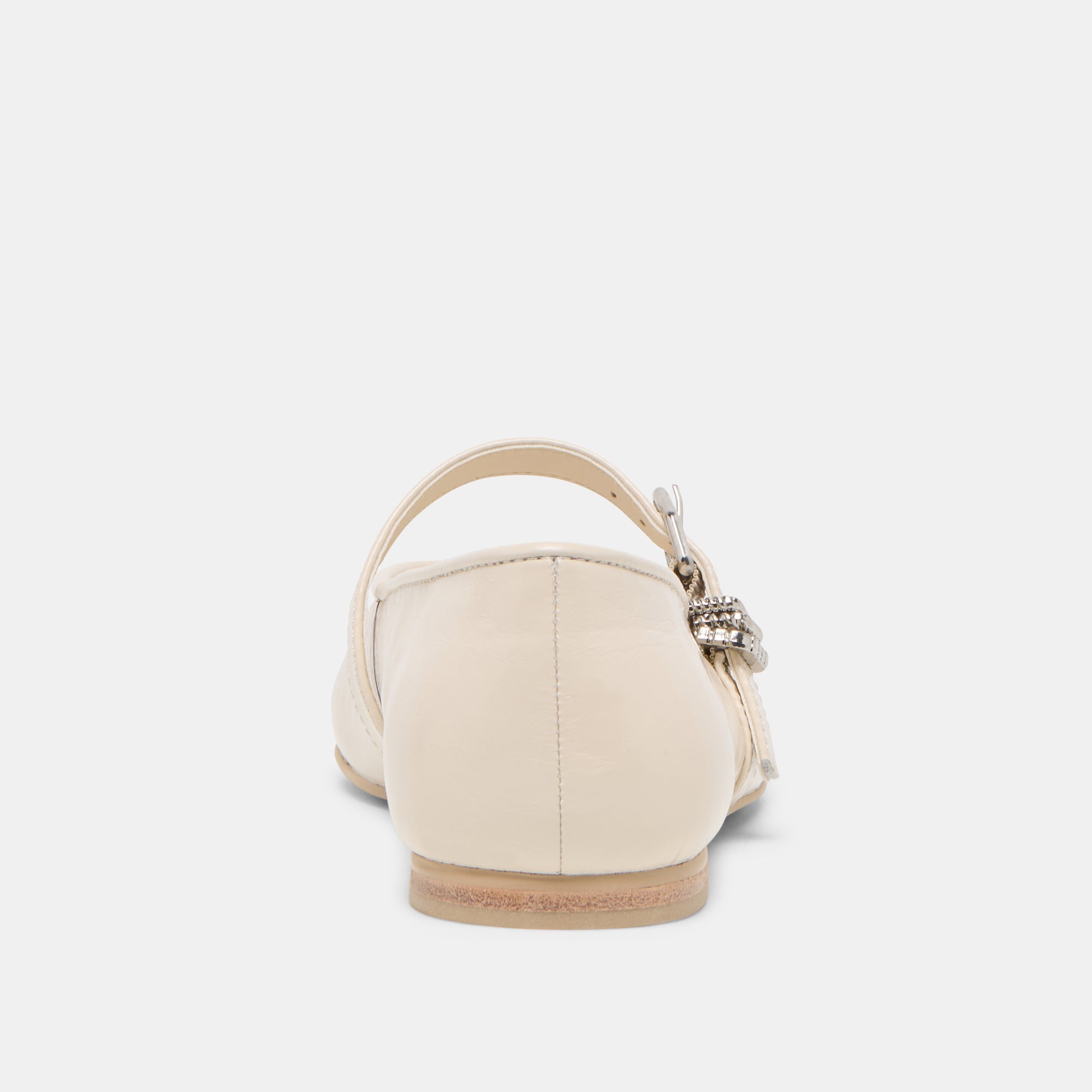 ALIZZA BALLET FLATS CREME CRINKLE PATENT - Image 9