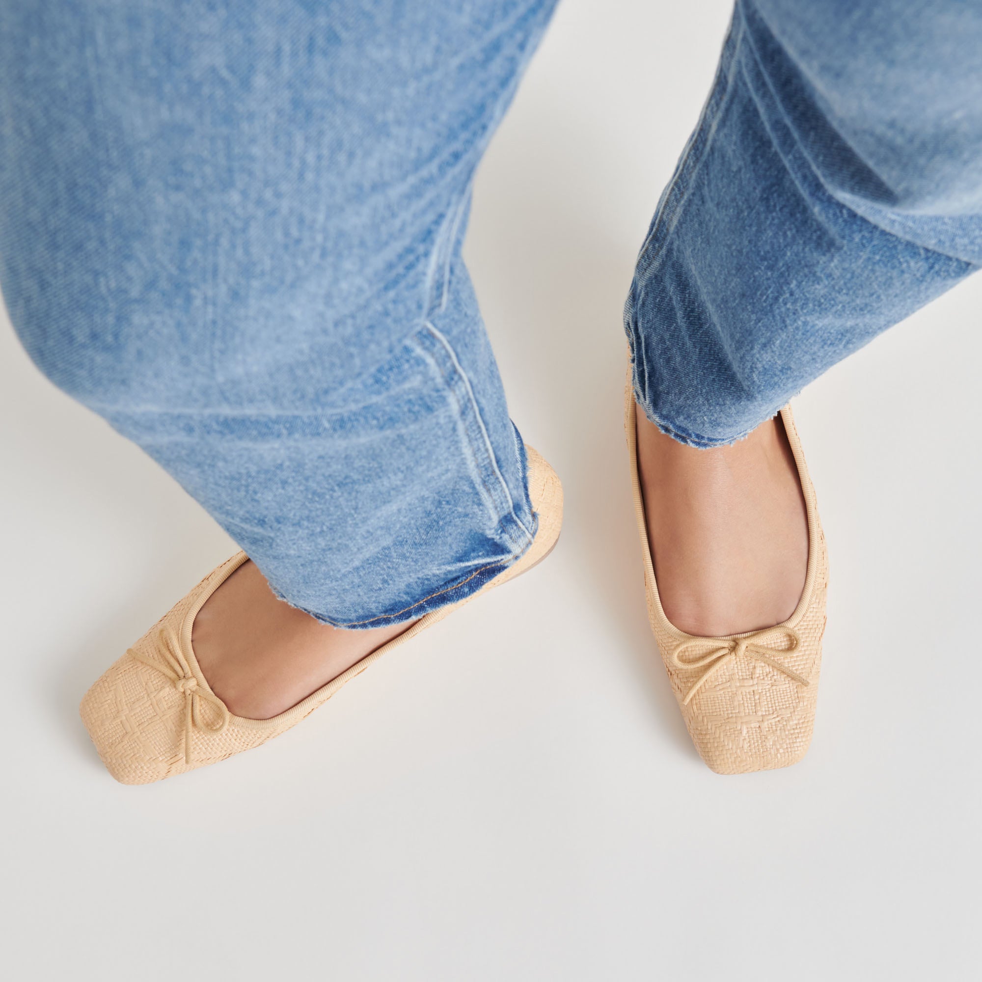 ANISA BALLET FLATS LT NATURAL WOVEN RAFFIA - Image 2
