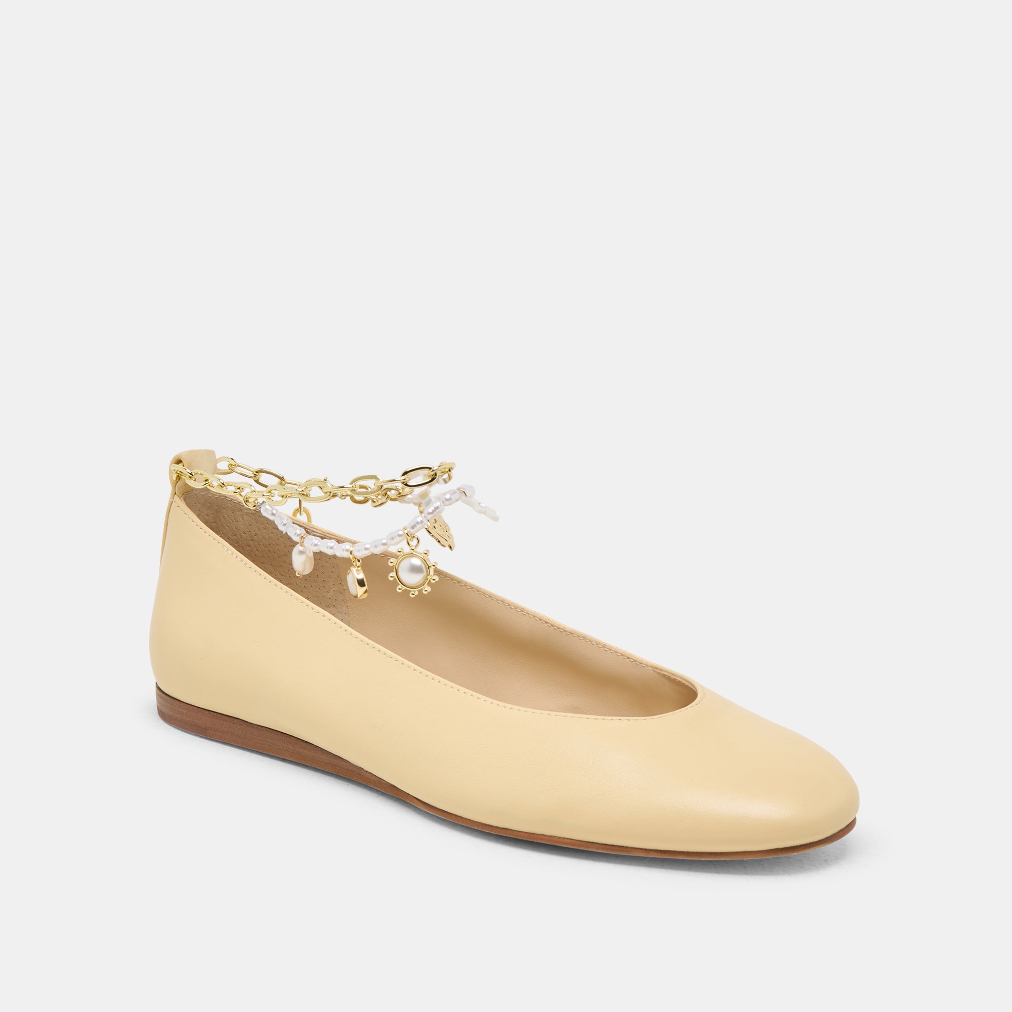 BAIDEN BALLET FLATS WARM NATURAL LEATHER - Image 3