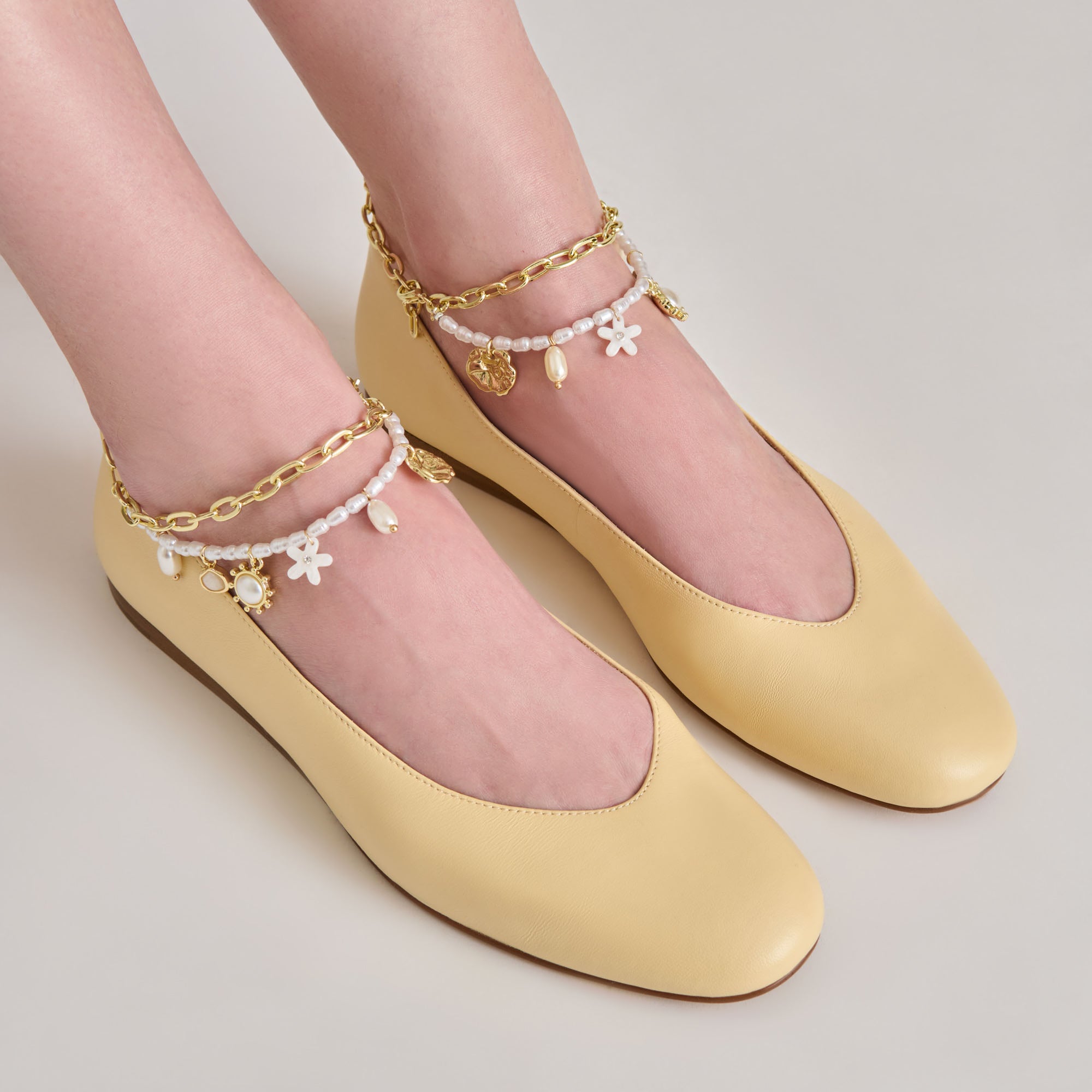 BAIDEN BALLET FLATS WARM NATURAL LEATHER - Image 2