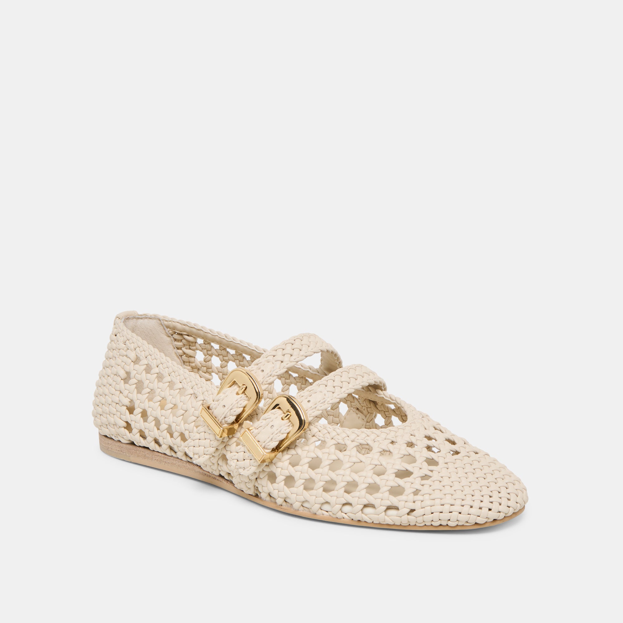 BAYLEE WOVEN BALLET FLATS CREME WOVEN STELLA - Image 3