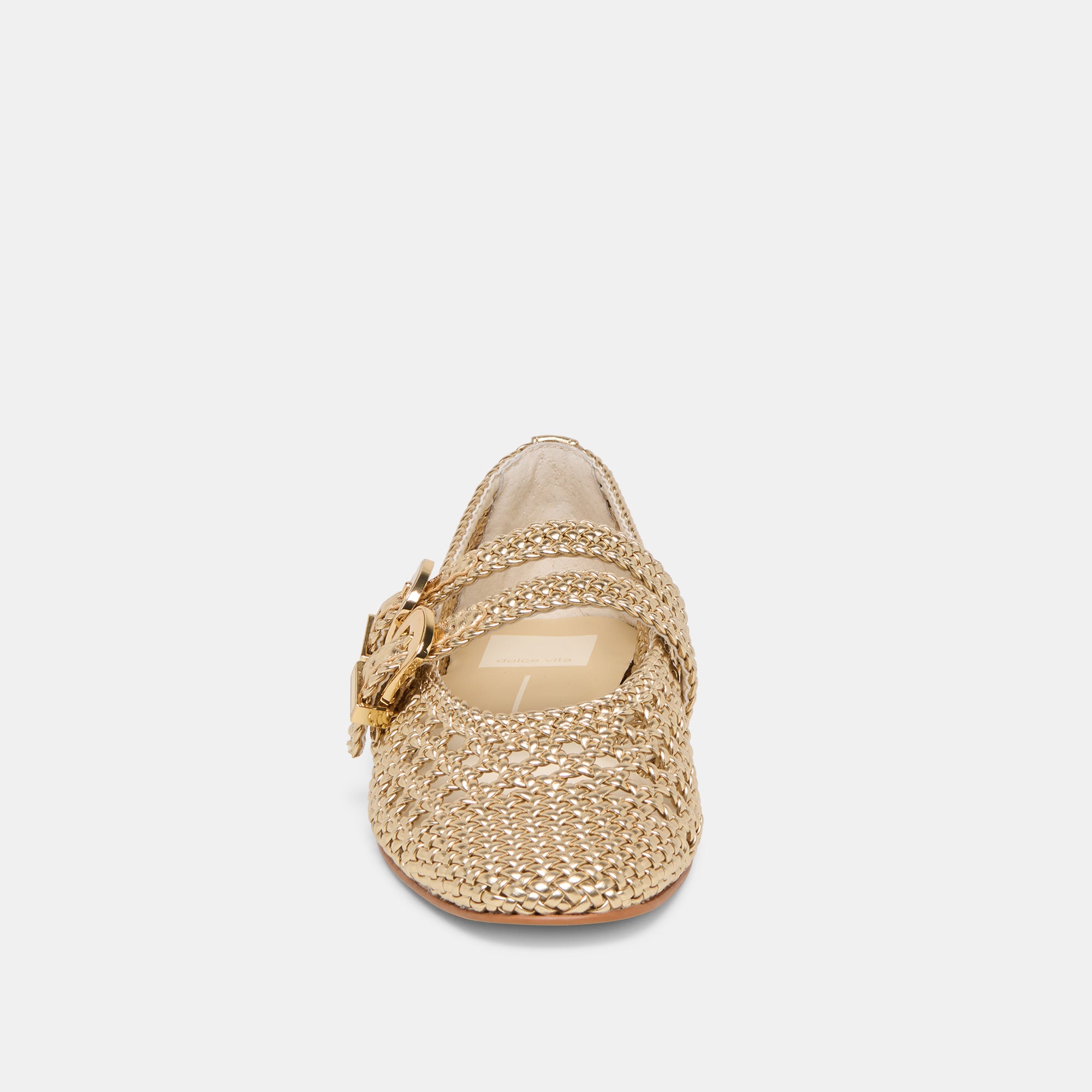 BAYLEE WOVEN BALLET FLATS GOLD WOVEN STELLA - Image 8