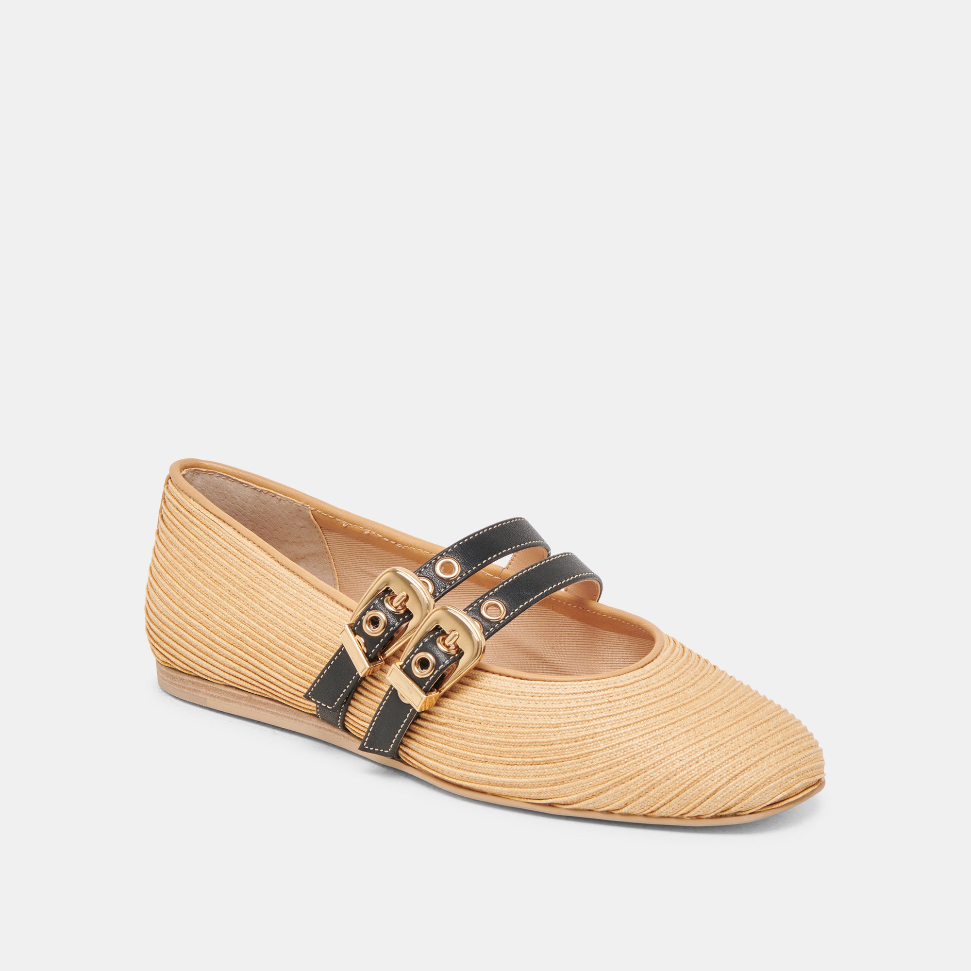 BAYLEE BALLET FLATS NATURAL RAFFIA - Image 2