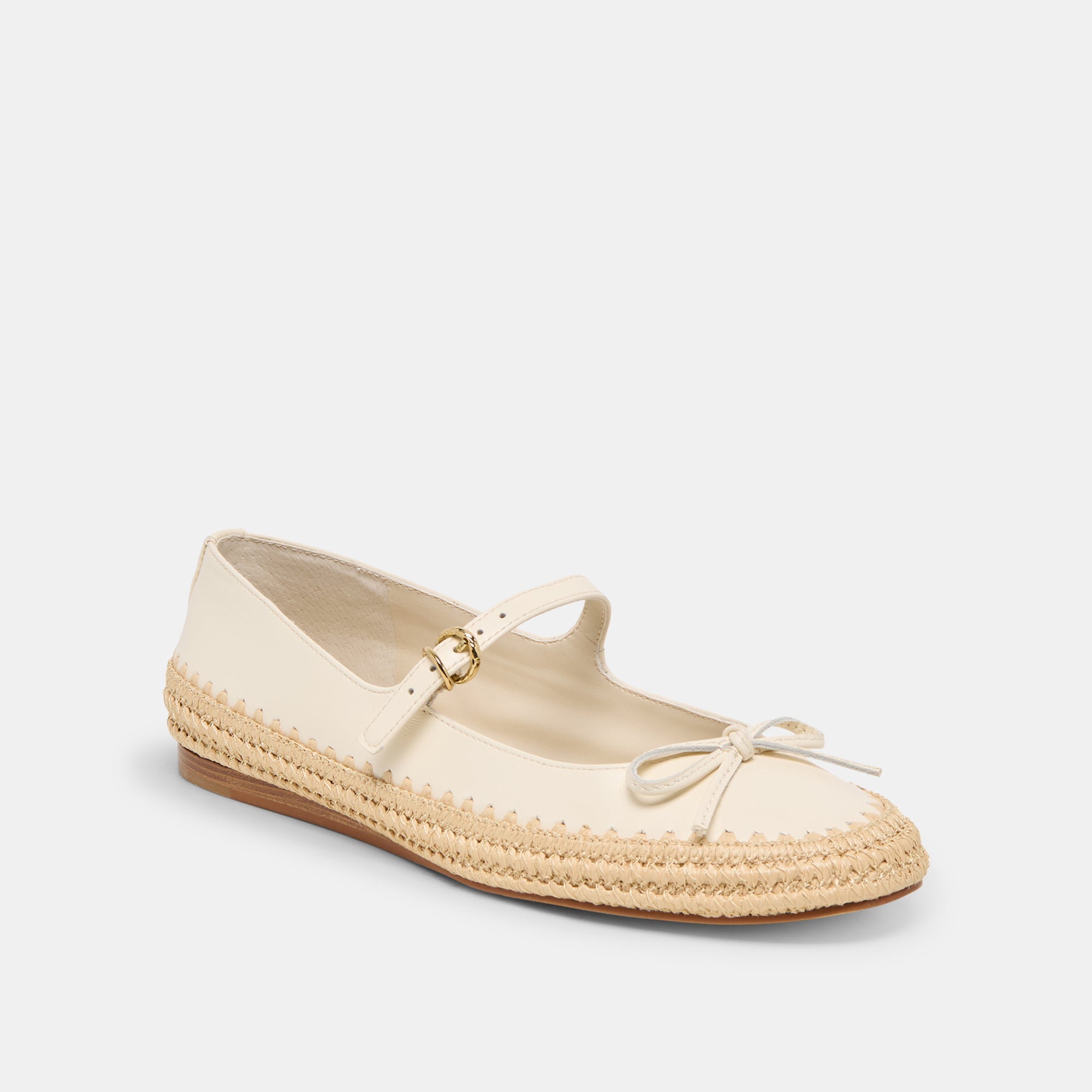BETONY BALLET FLATS OFF WHITE LEATHER - Image 2