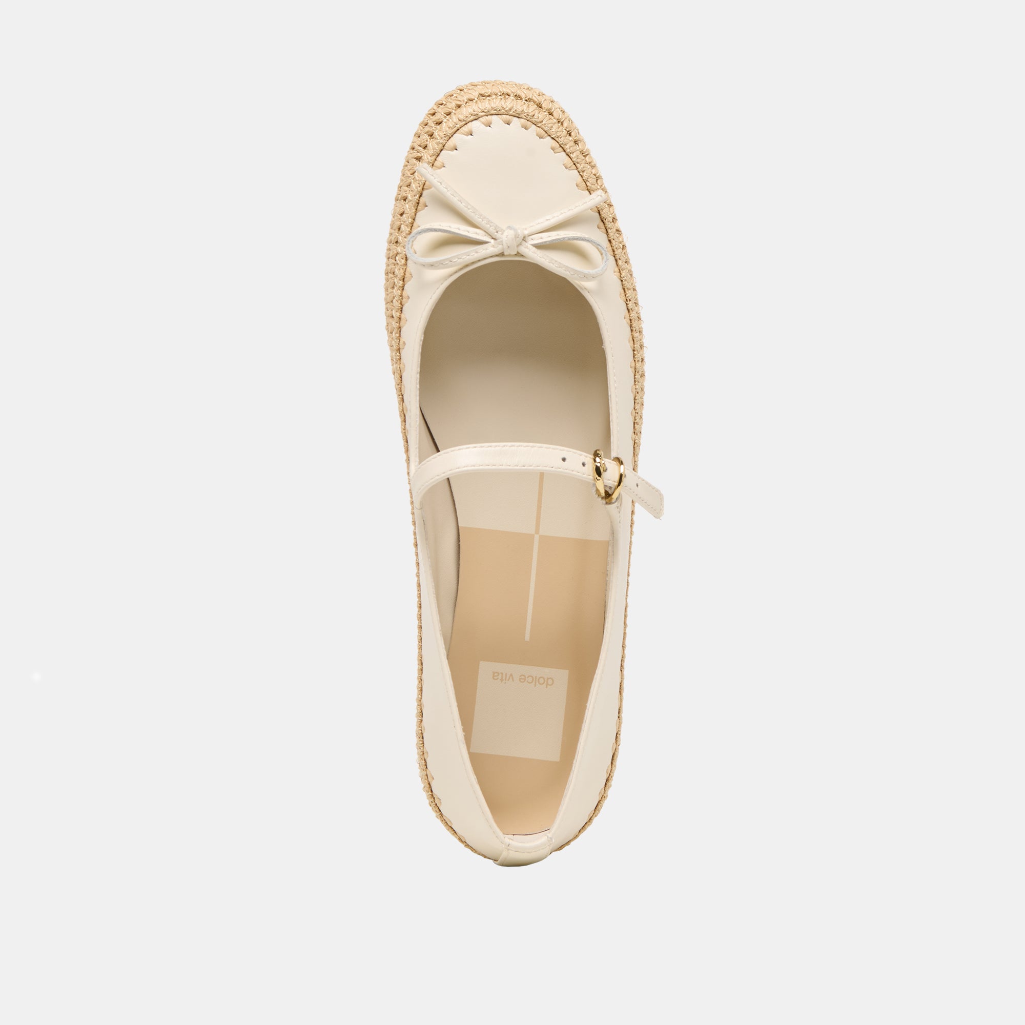 BETONY BALLET FLATS OFF WHITE LEATHER - Image 8