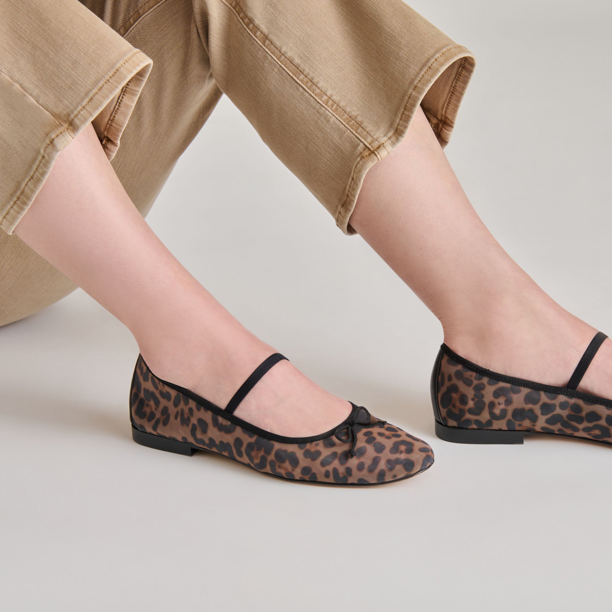 CADEL BALLET FLATS DK LEOPARD MESH - Image 6